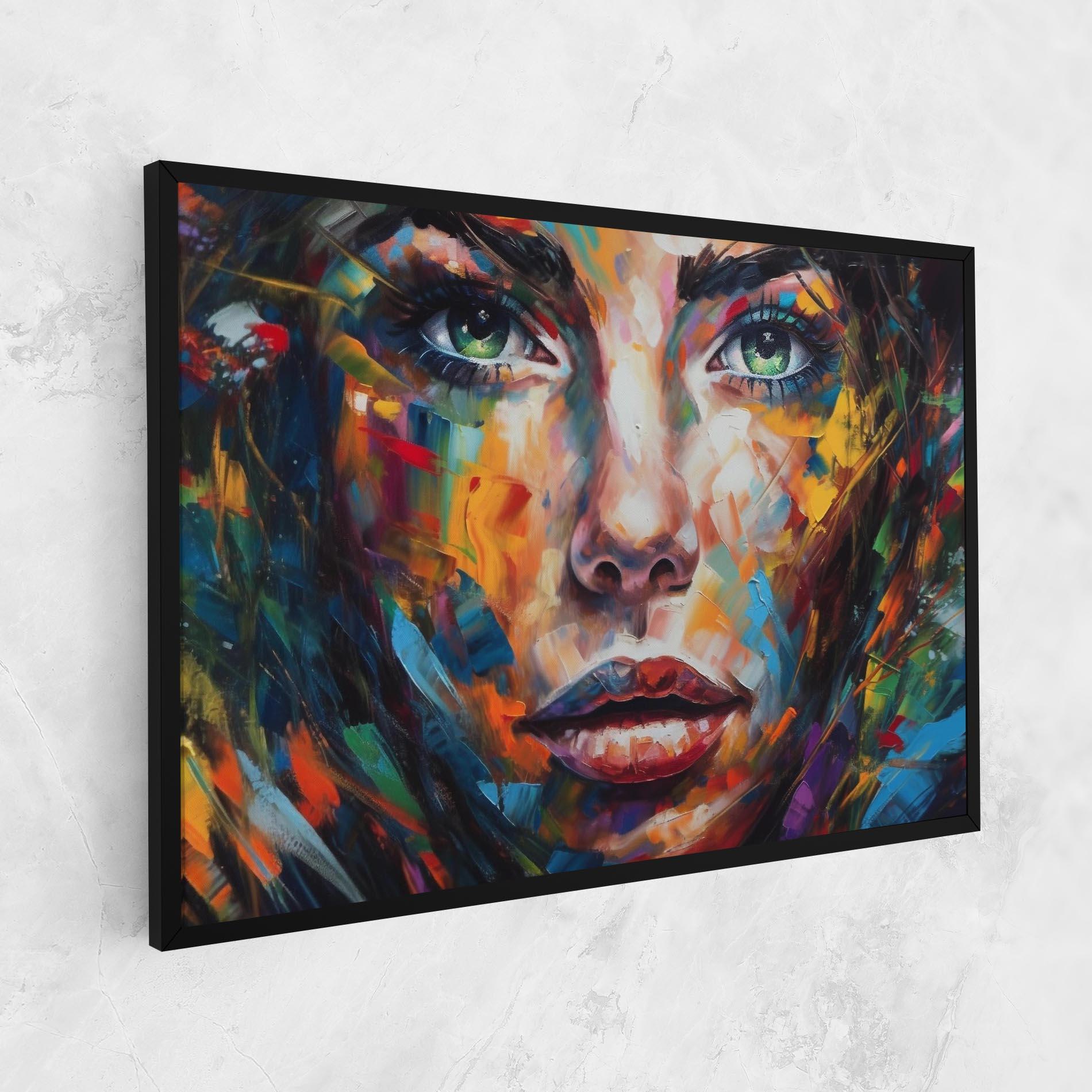 Tablou Canvas Vibrant Color Woman Paint mockup 1