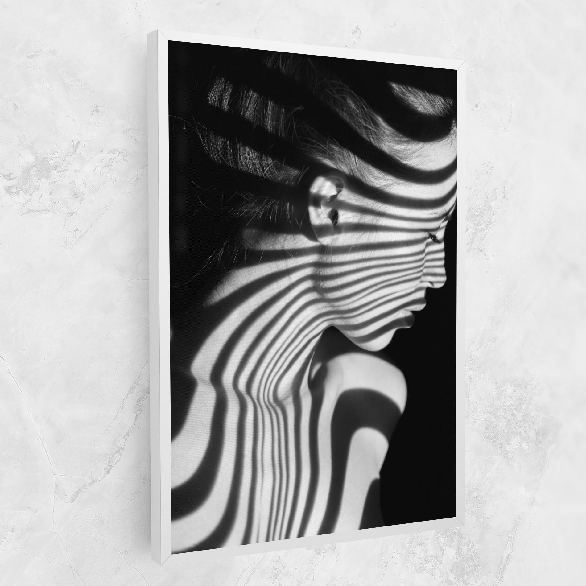 Tablou Canvas Zebra Stripes Woman mockup 1