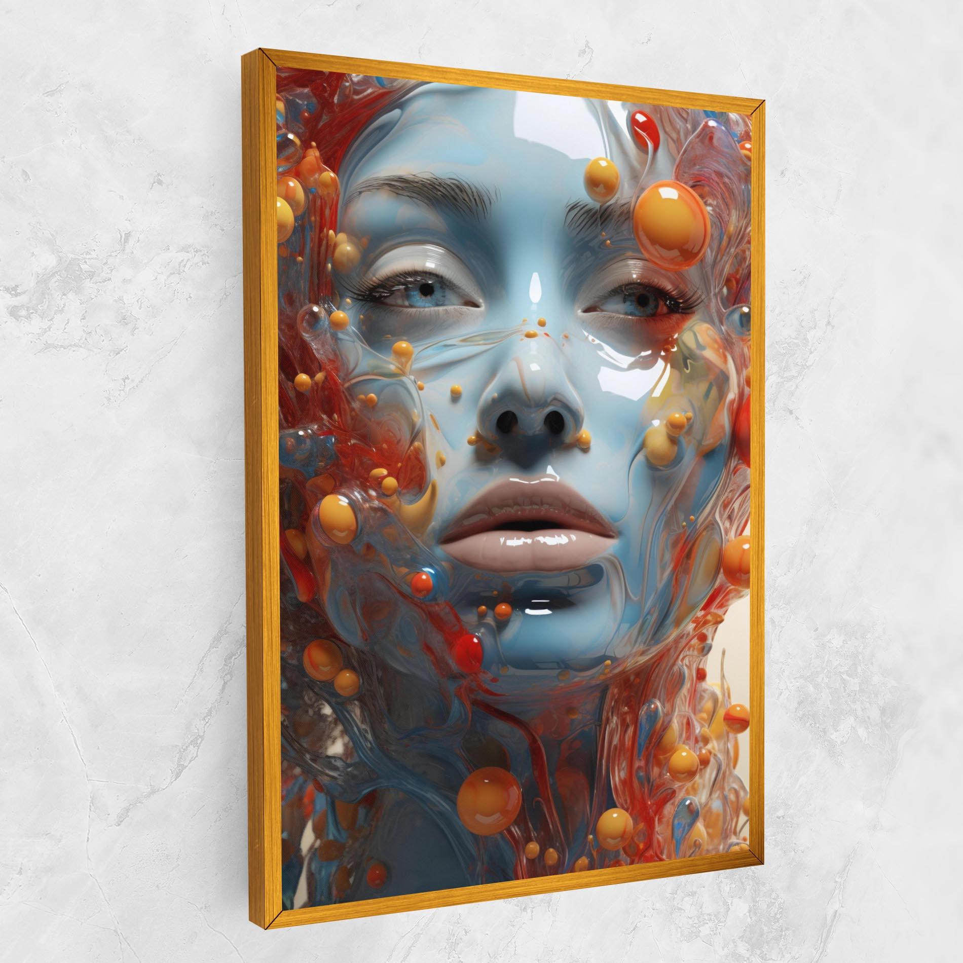 Tablou Canvas Pretty Blue Face mockup 1