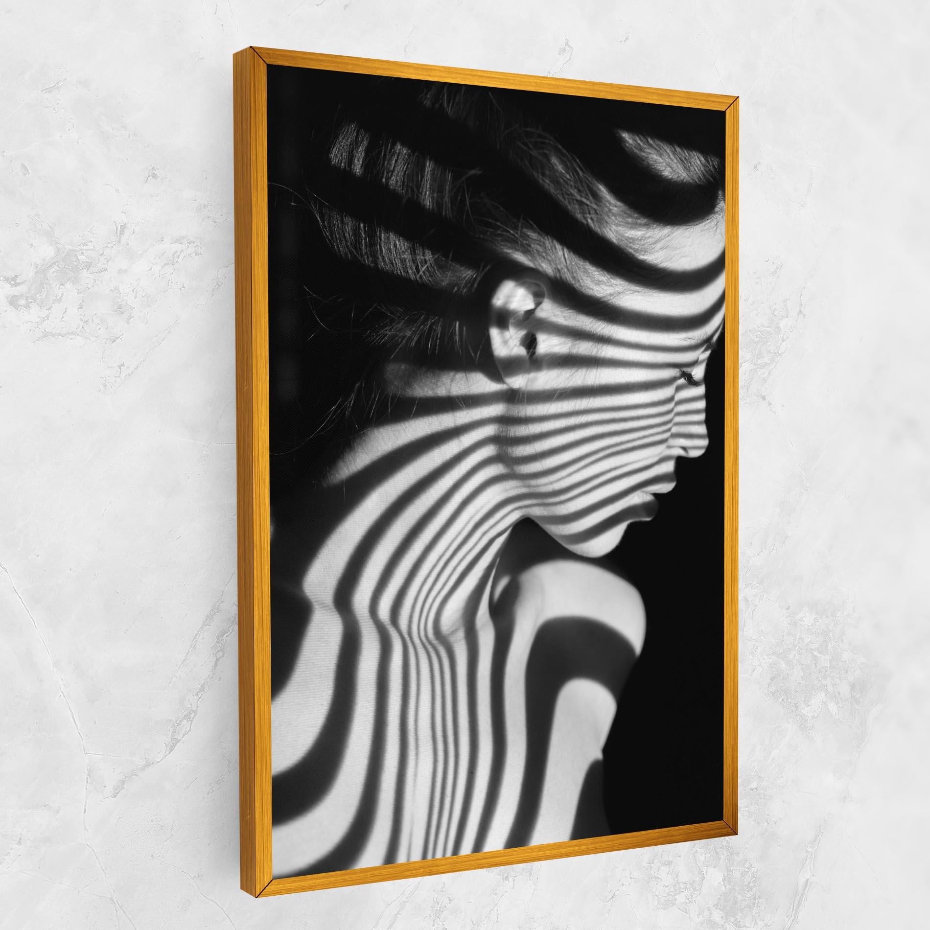 Tablou Canvas Zebra Stripes Woman mockup 1