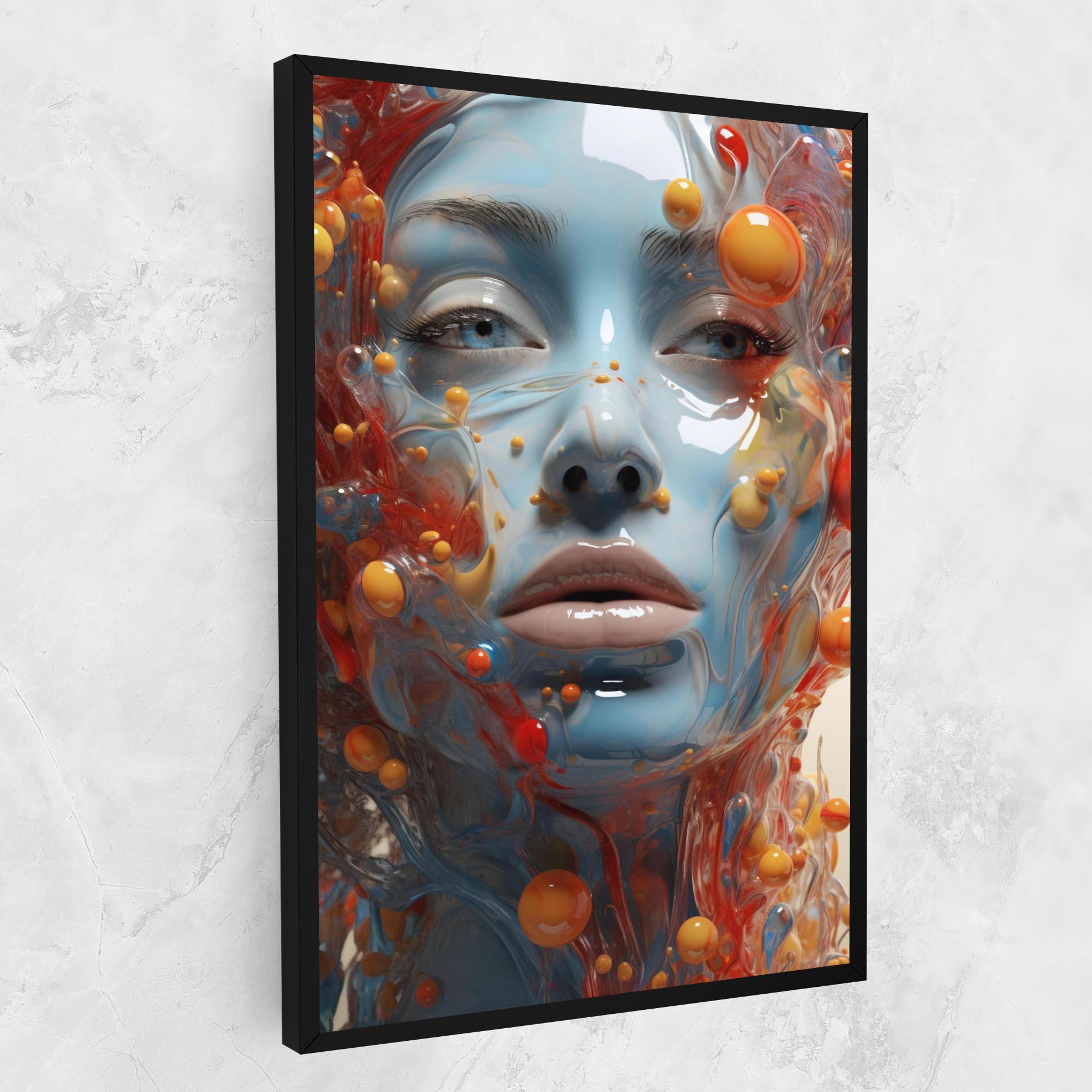 Tablou Canvas Pretty Blue Face mockup 1