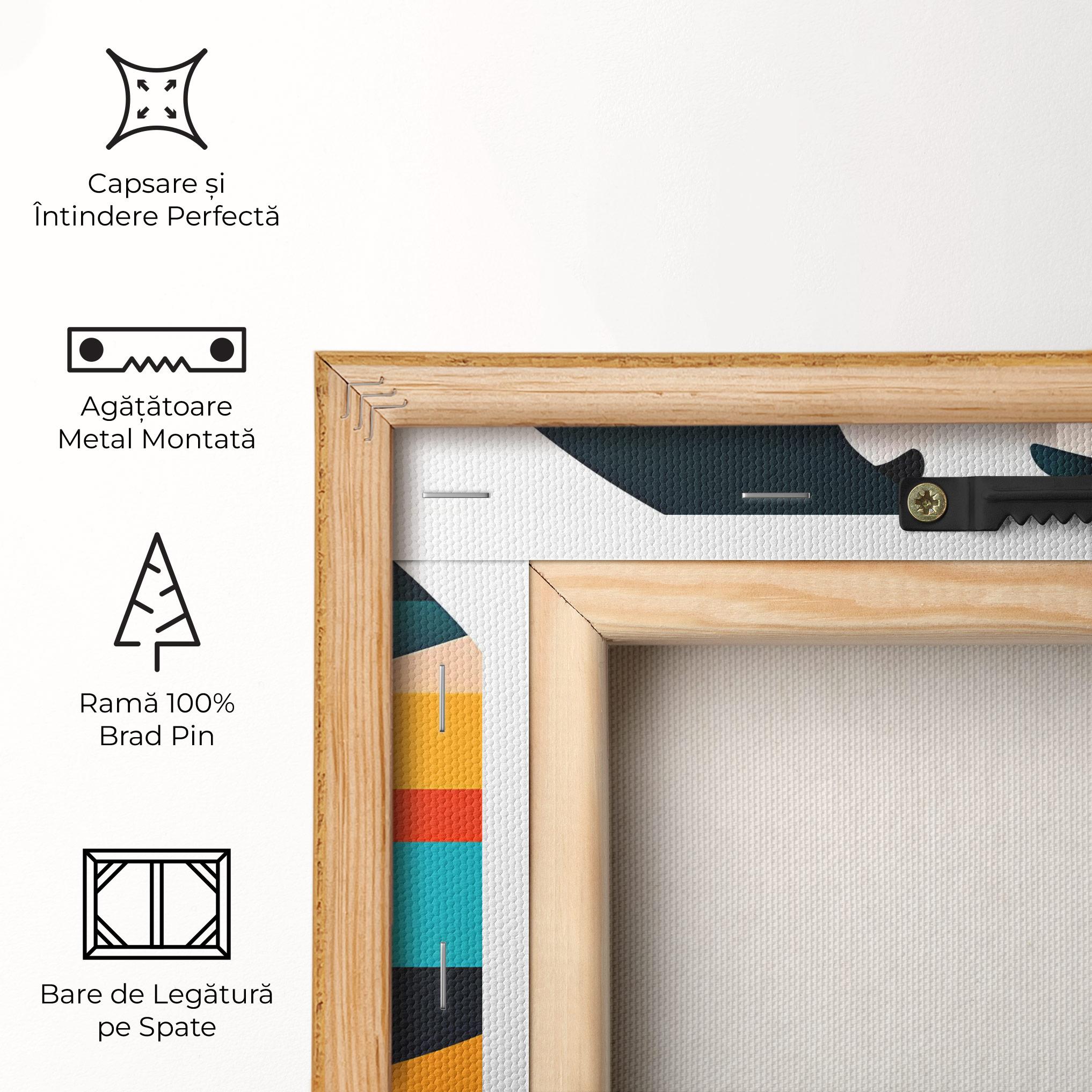 Tablou Canvas Blue Abstract Makeup mockup 5