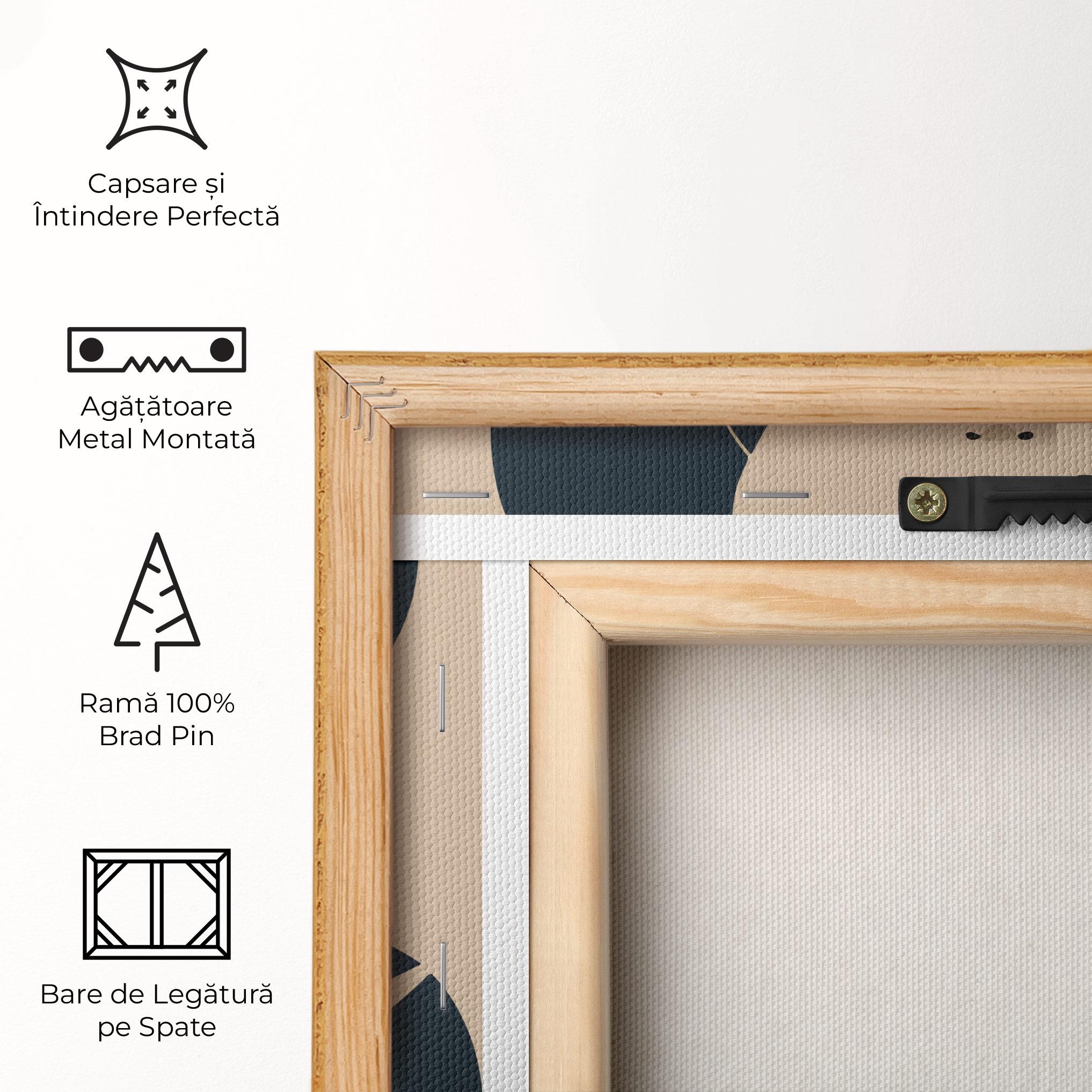 Tablou Canvas Cream Blue Woman mockup 5