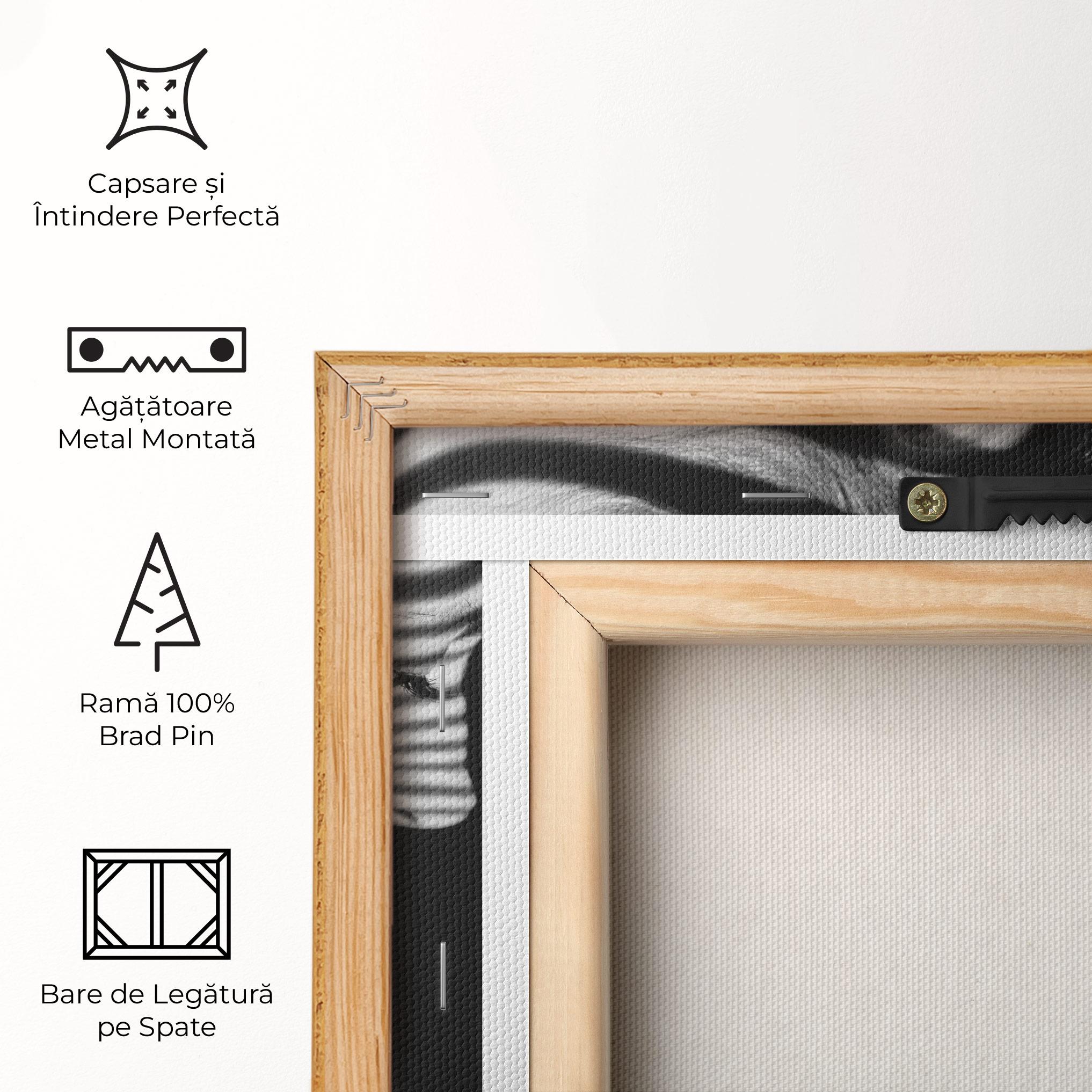 Tablou Canvas Zebra Stripes Woman mockup 5