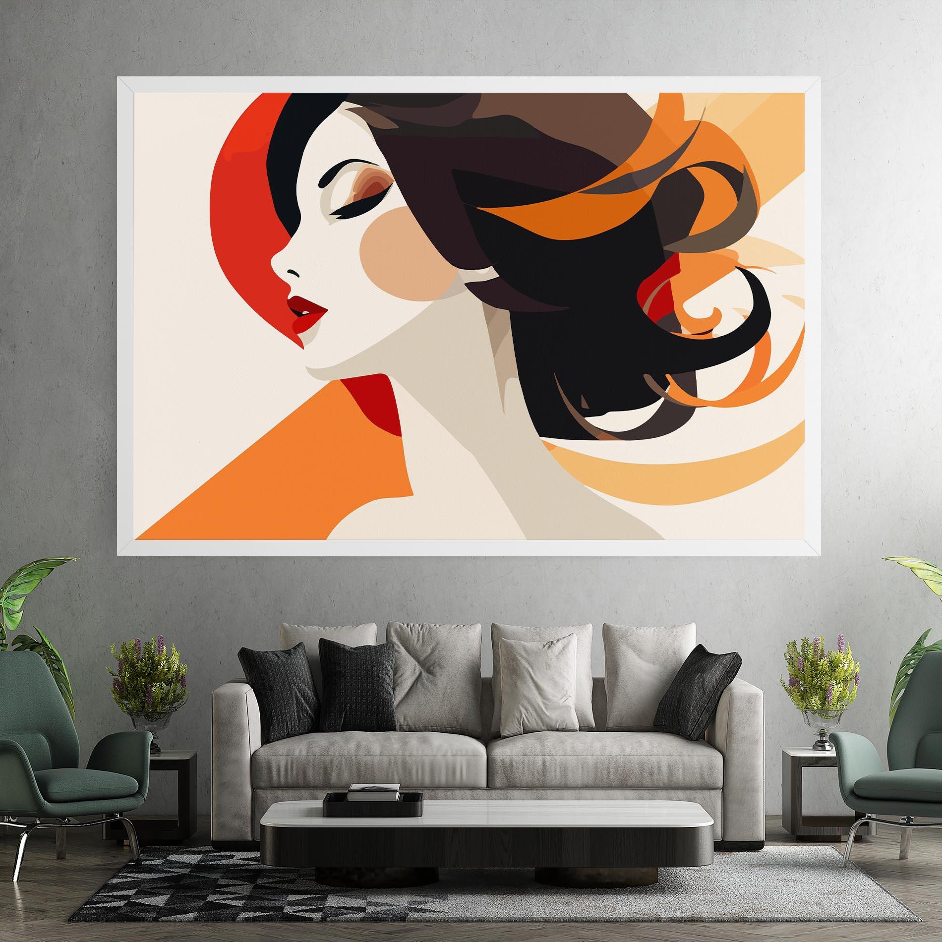 Tablou Canvas Abstract Autumn Woman mockup 7