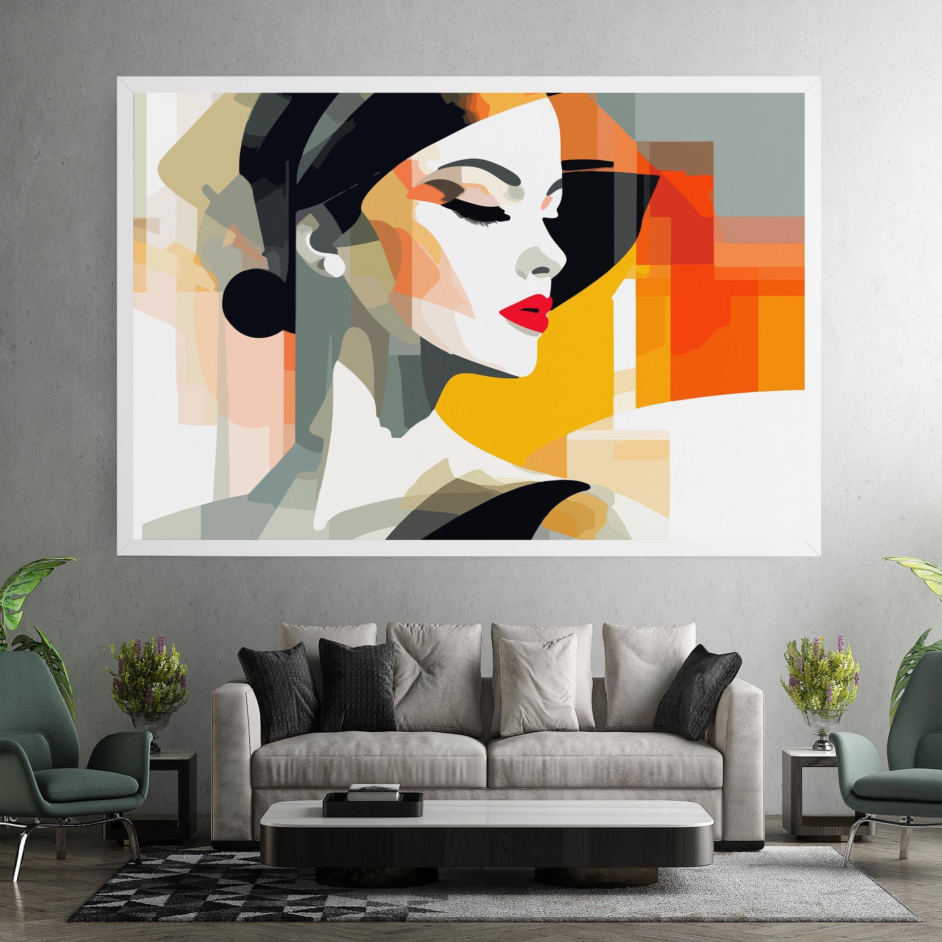 Tablou Canvas Art Woman View mockup 7