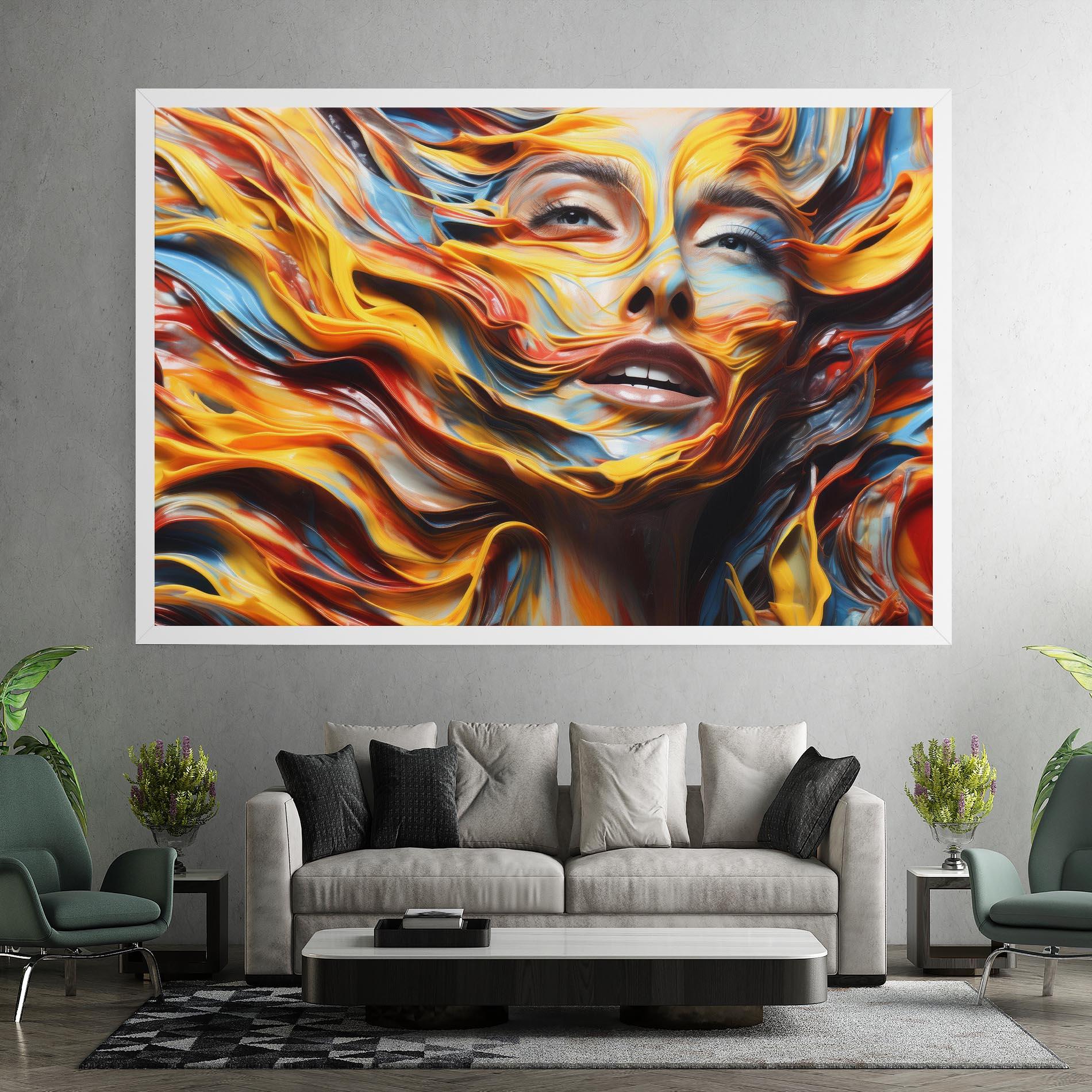 Tablou Canvas Painted Woman mockup 7