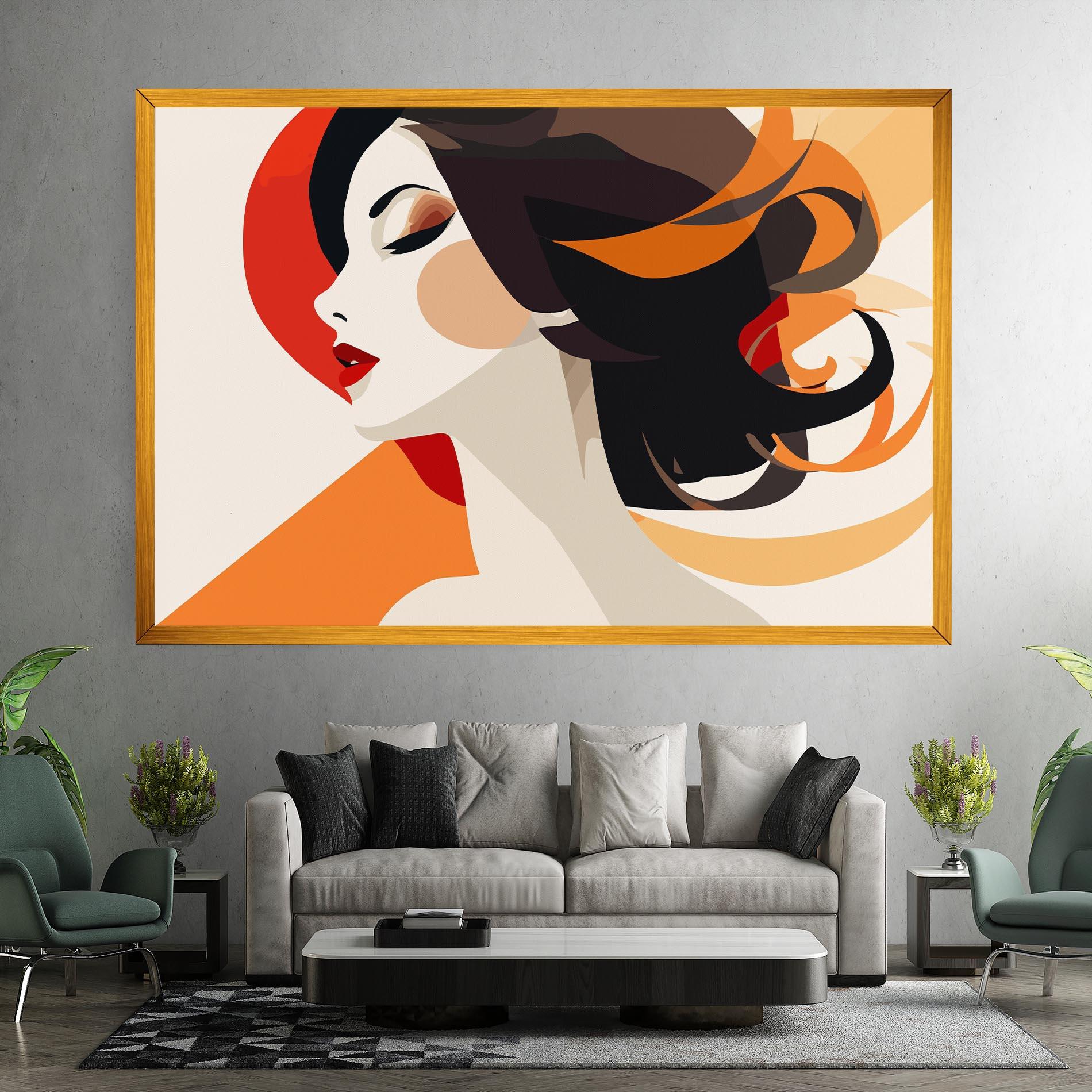 Tablou Canvas Abstract Autumn Woman mockup 7