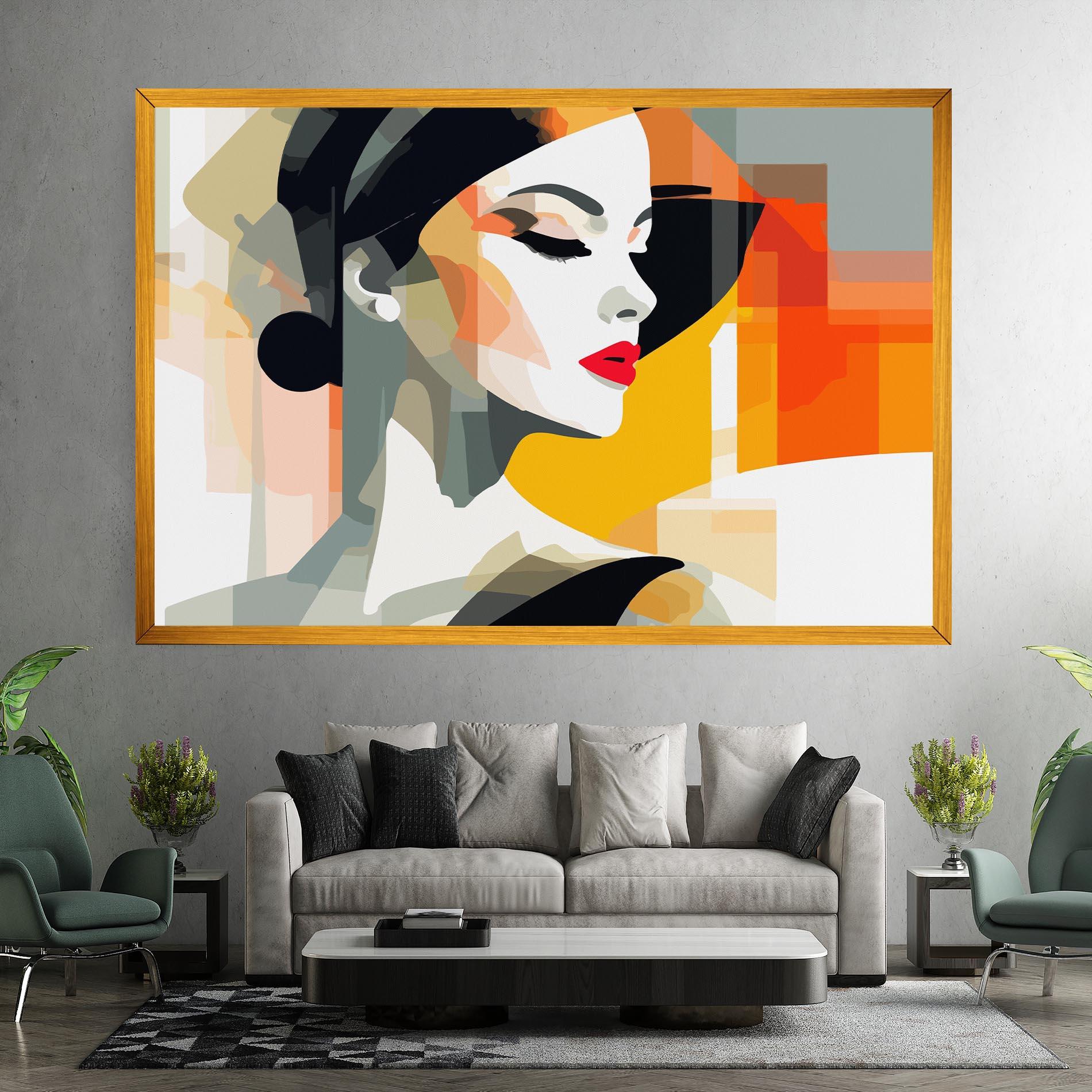 Tablou Canvas Art Woman View mockup 7