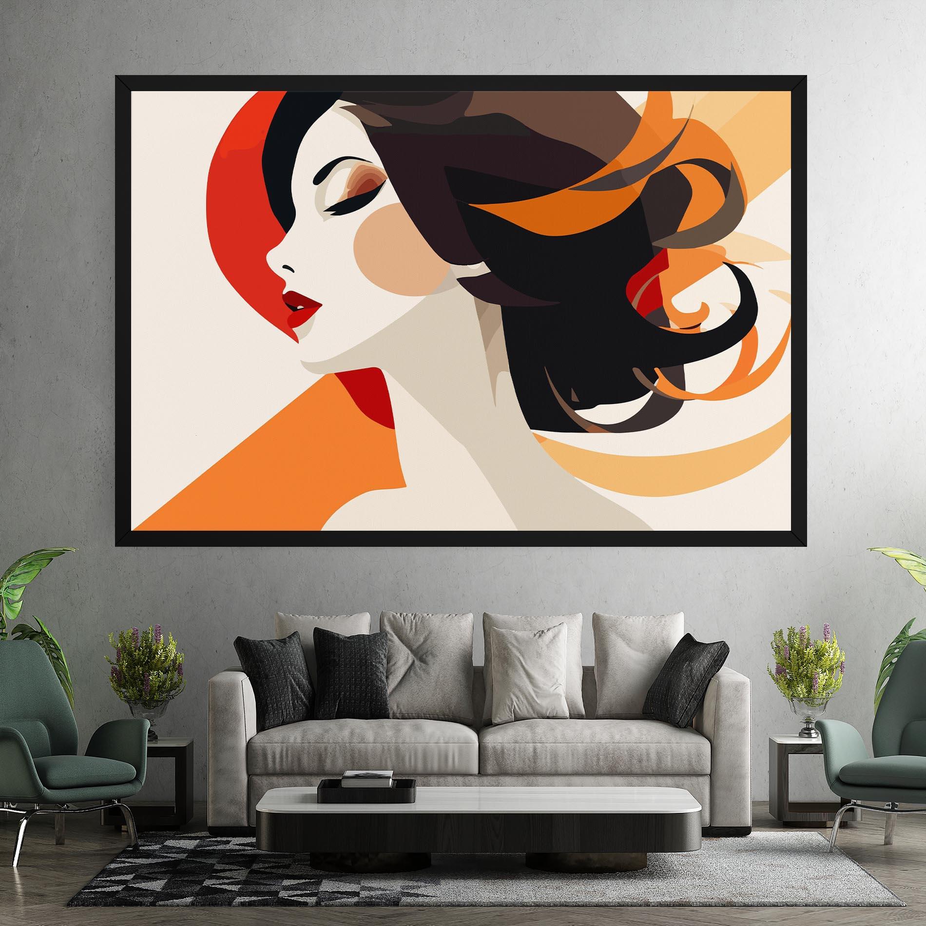 Tablou Canvas Abstract Autumn Woman mockup 7