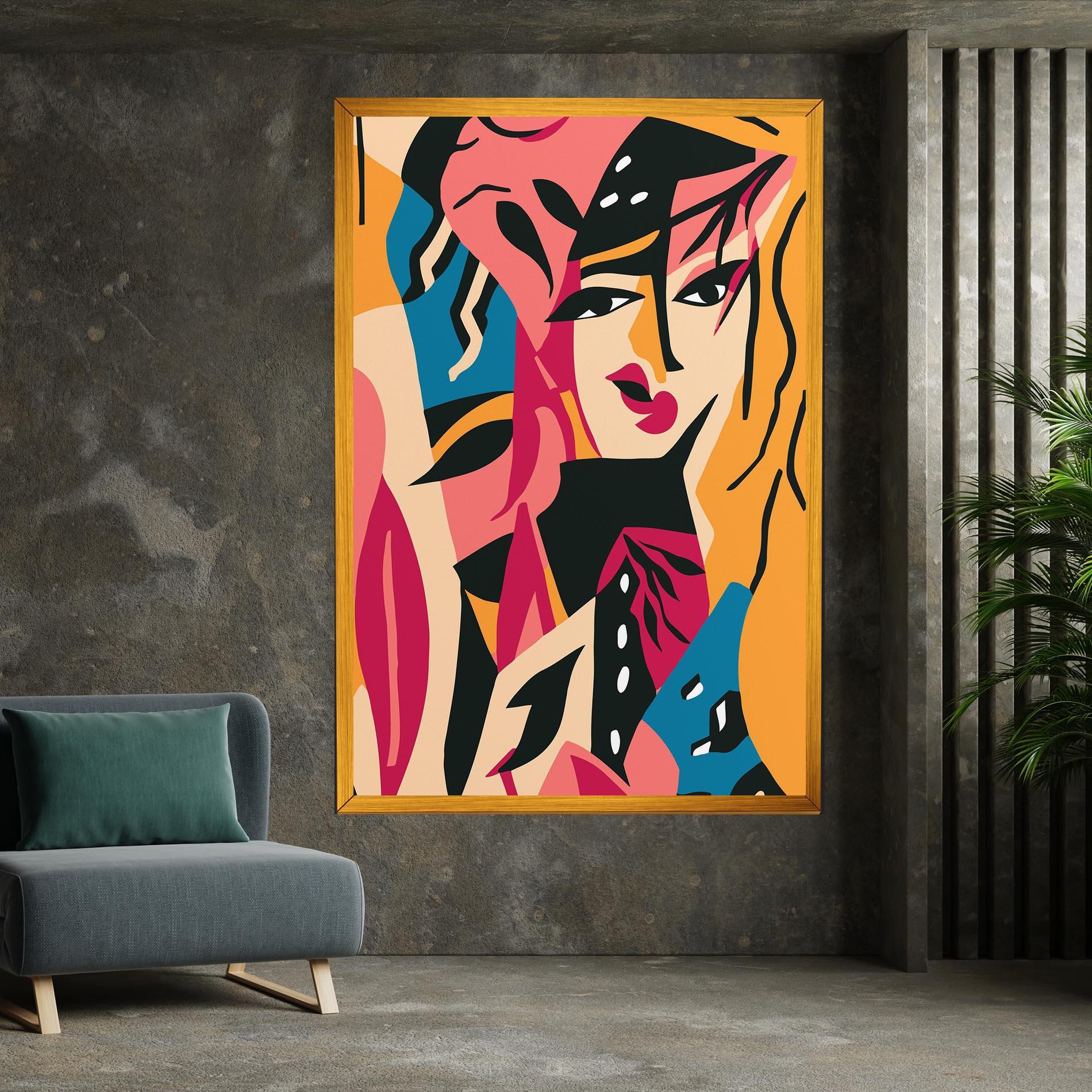 Tablou Canvas Crowd Face mockup 7