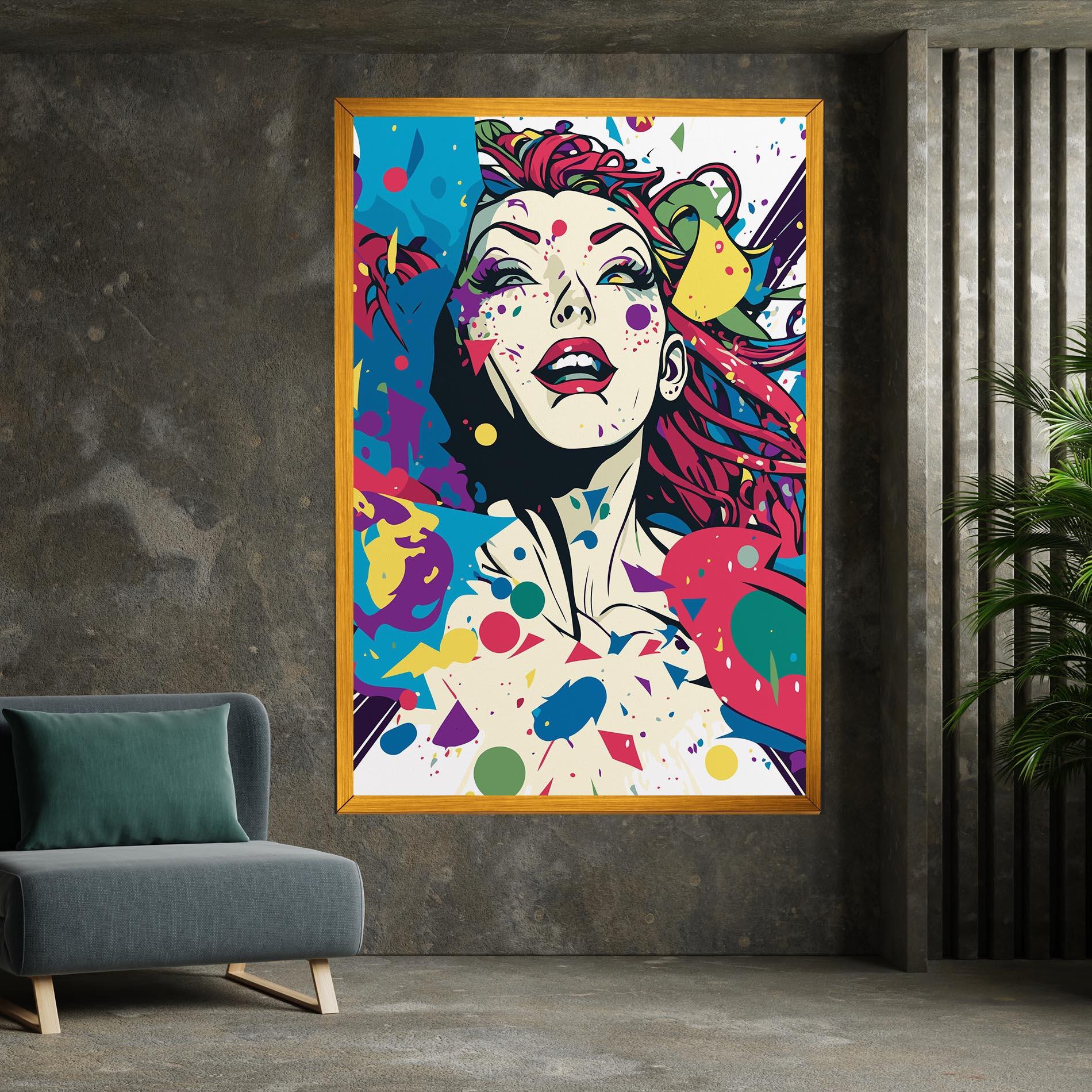 Tablou Canvas Fictional Woman mockup 7