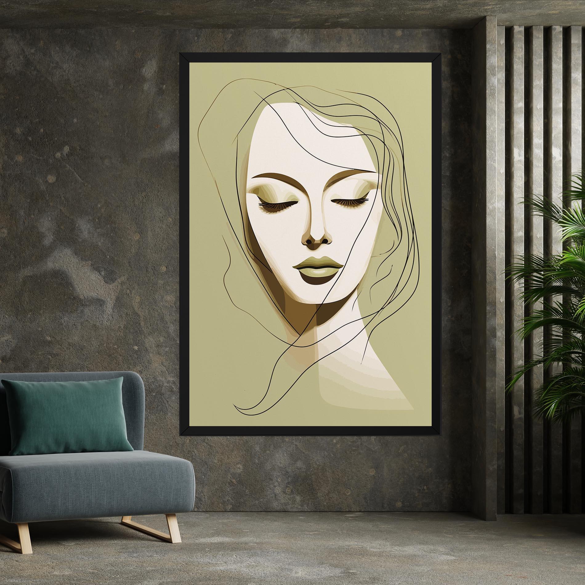 Tablou Canvas Cream Womans Face mockup 7