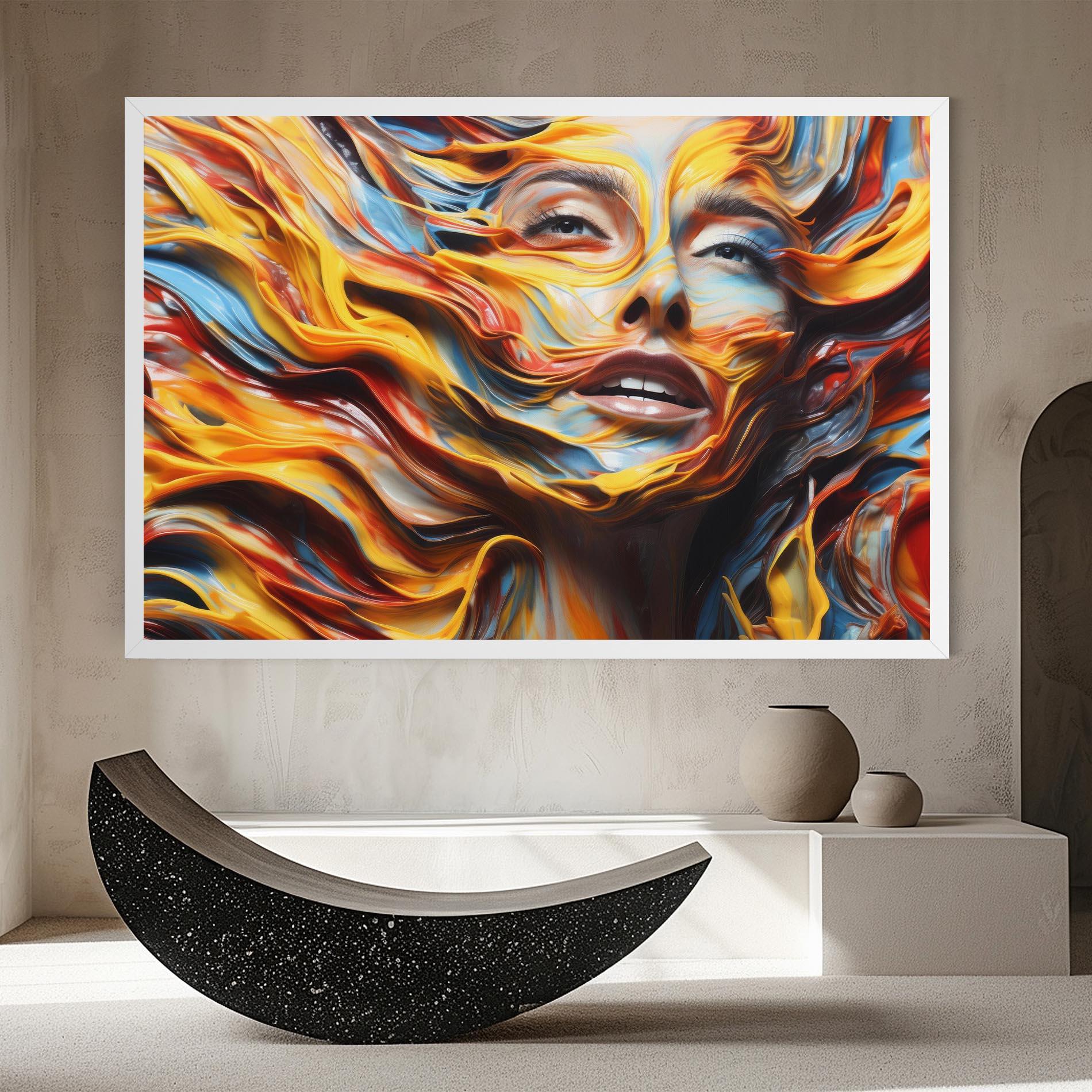 Tablou Canvas Painted Woman mockup 8