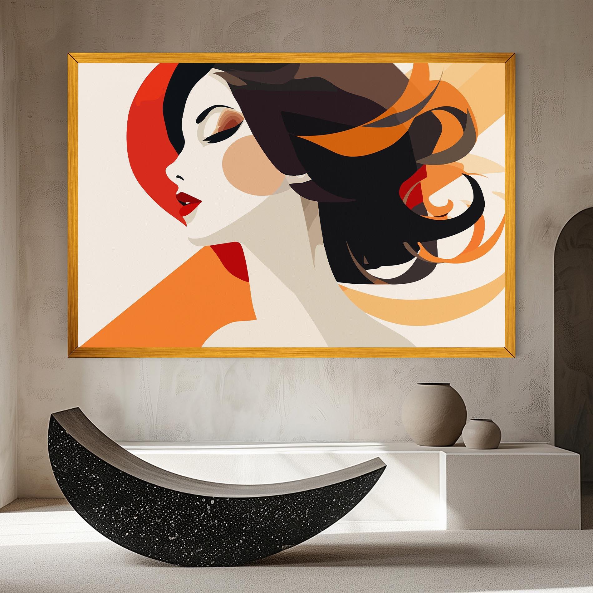 Tablou Canvas Abstract Autumn Woman mockup 8