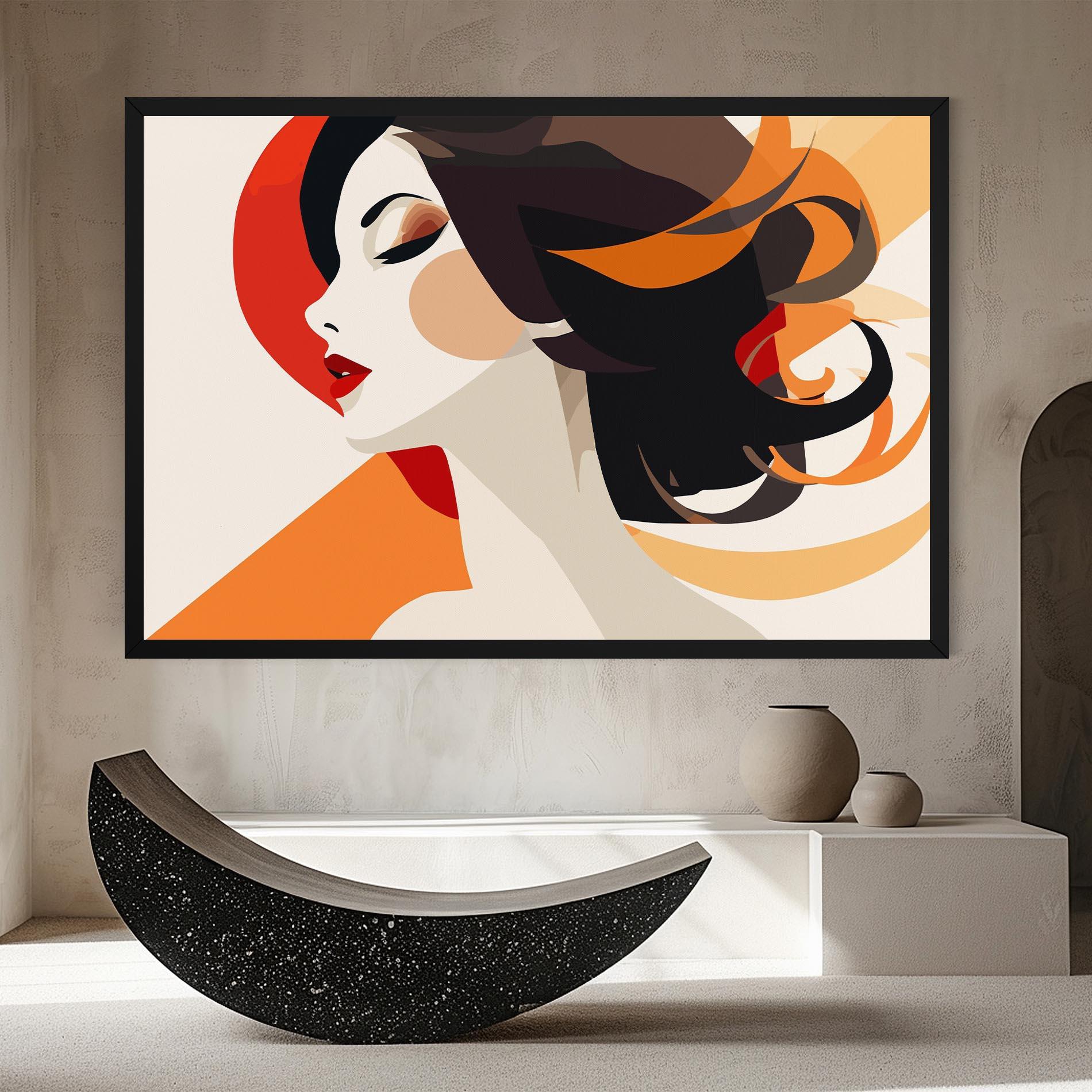 Tablou Canvas Abstract Autumn Woman mockup 8