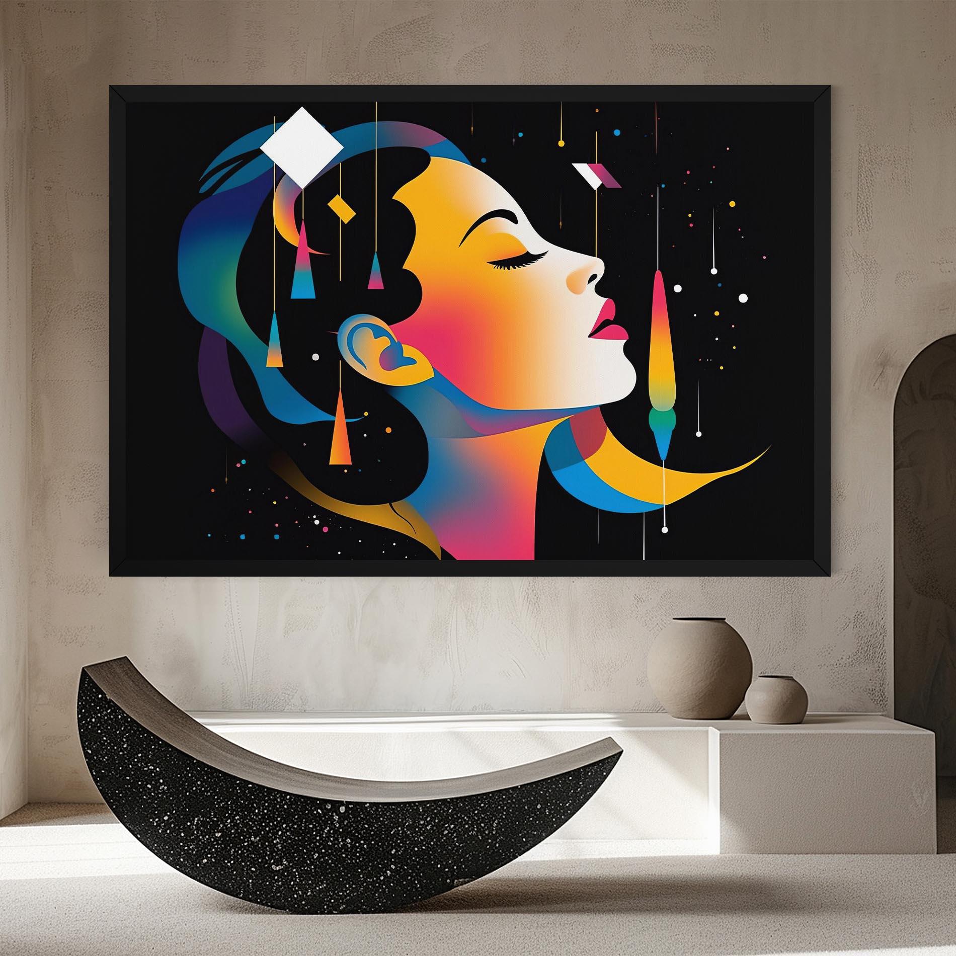 Tablou Canvas Dreamy Night Female mockup 8