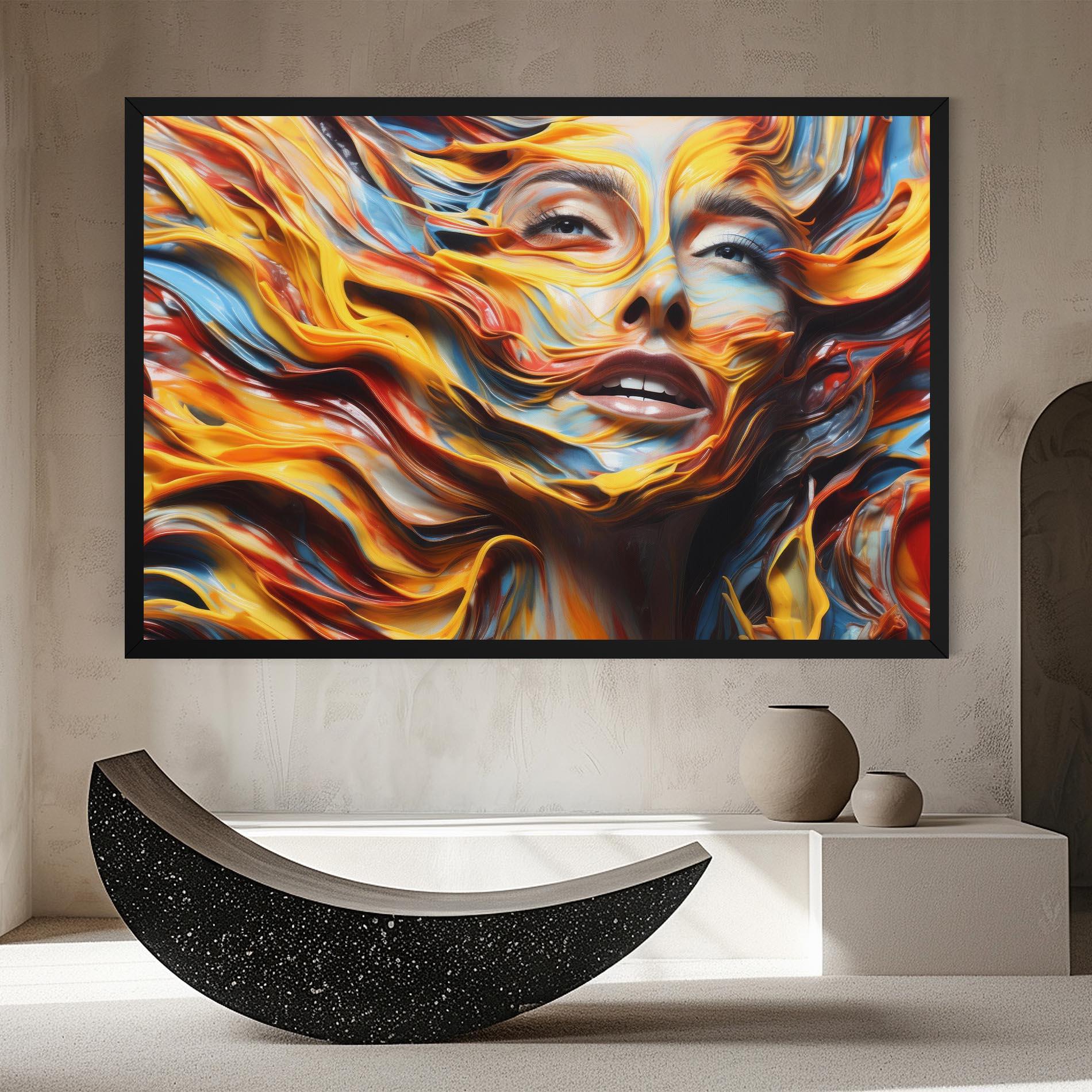 Tablou Canvas Painted Woman mockup 8