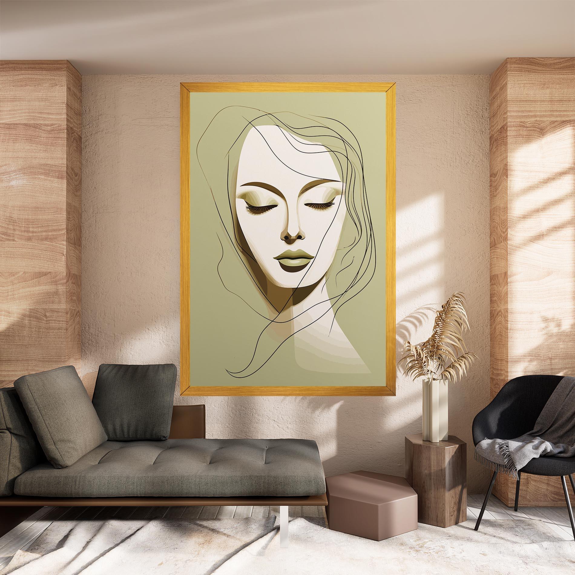 Tablou Canvas Cream Womans Face mockup 8