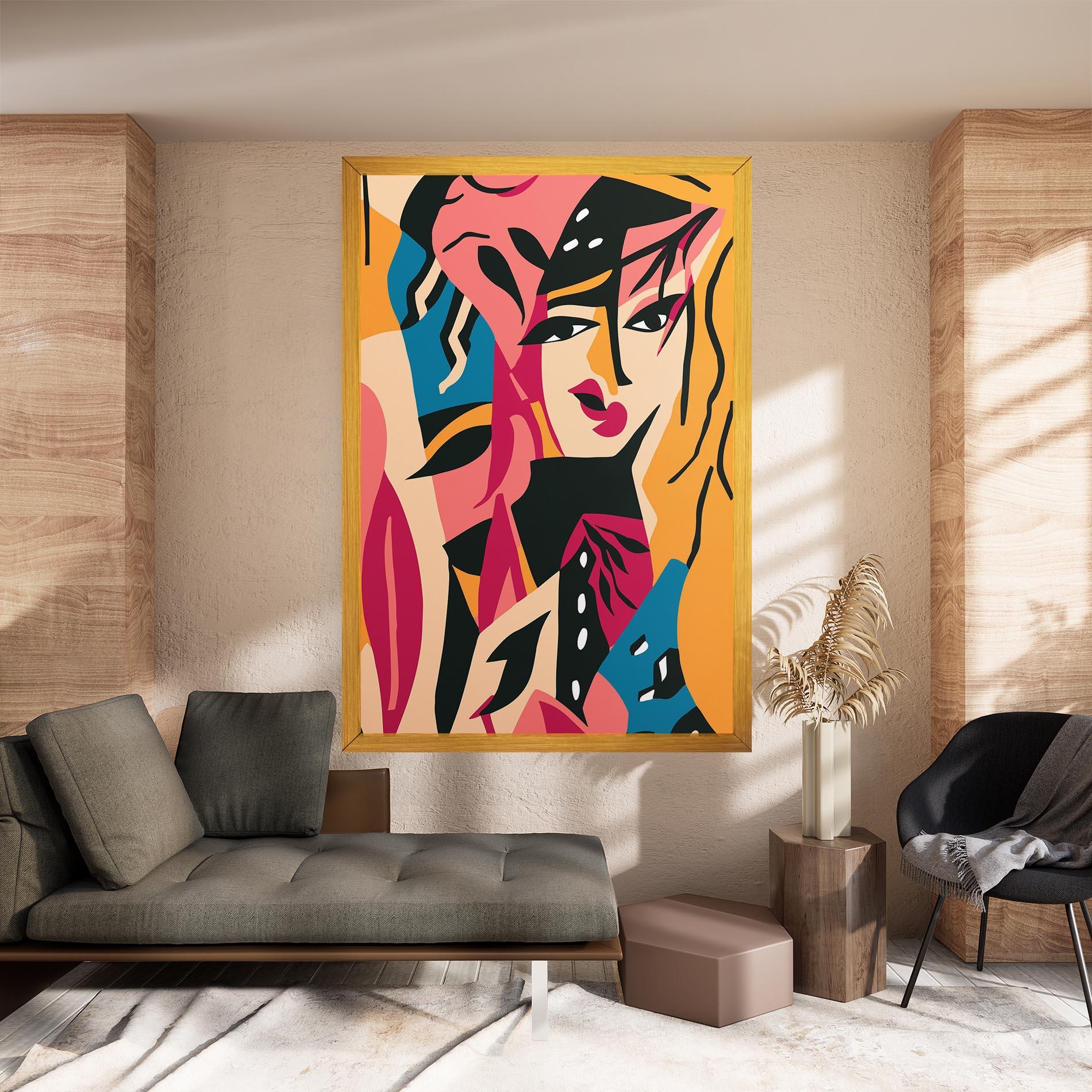 Tablou Canvas Crowd Face mockup 8