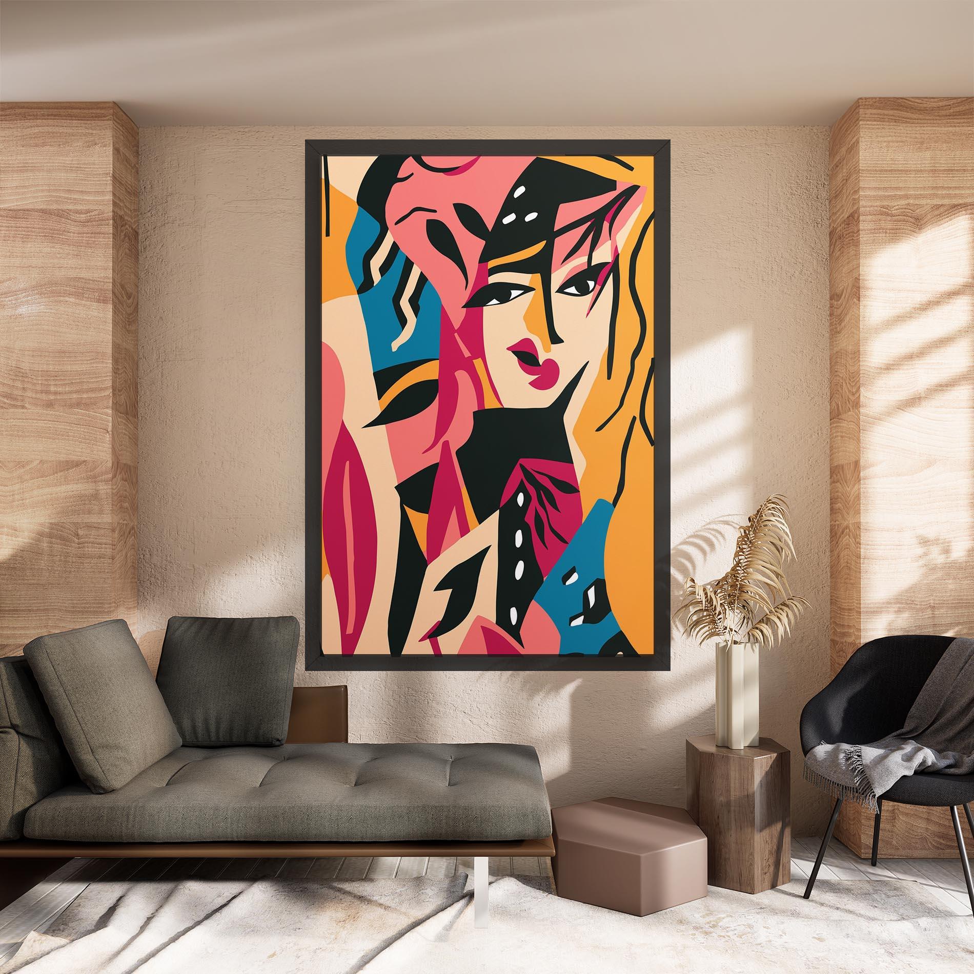 Tablou Canvas Crowd Face mockup 8