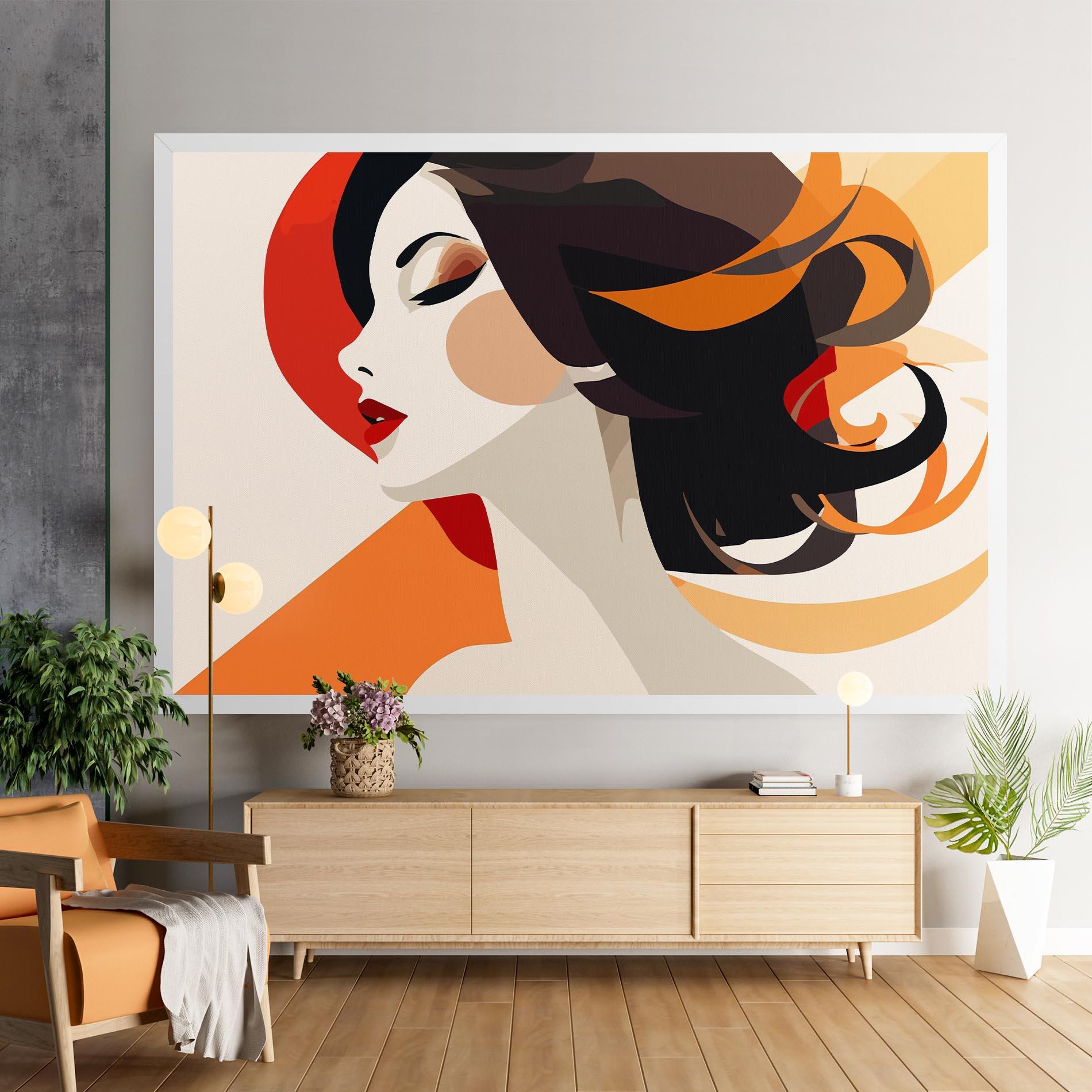 Tablou Canvas Abstract Autumn Woman mockup 9