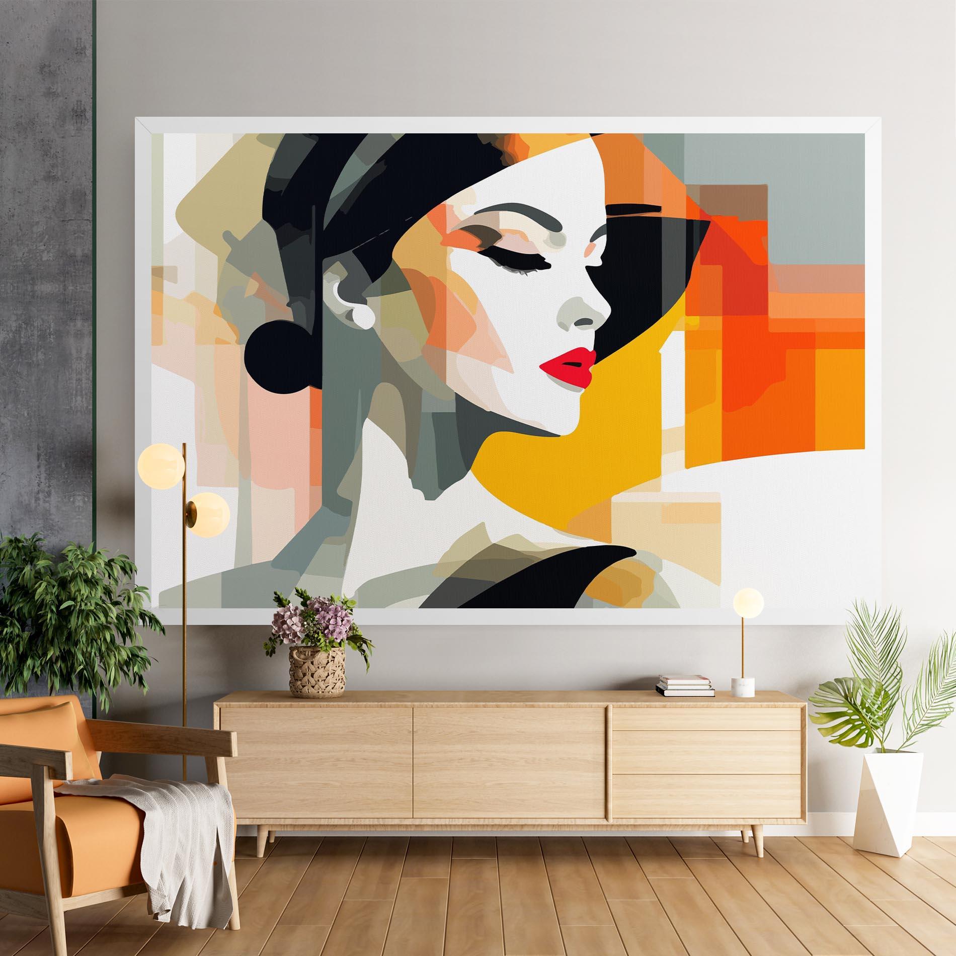 Tablou Canvas Art Woman View mockup 9