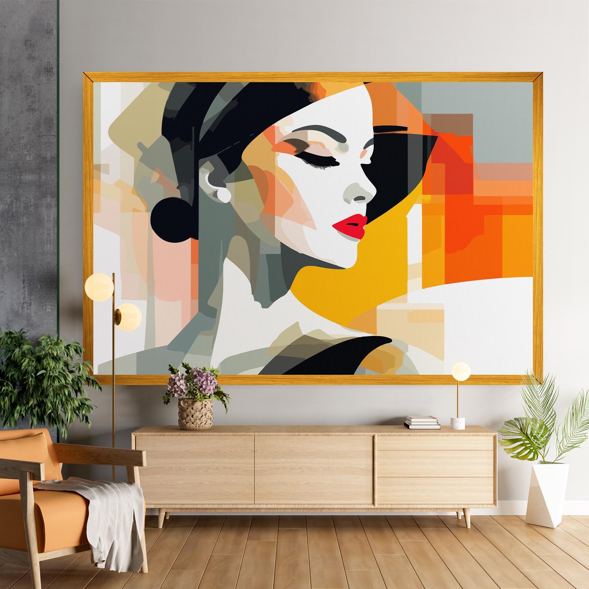Tablou Canvas Art Woman View mockup 9
