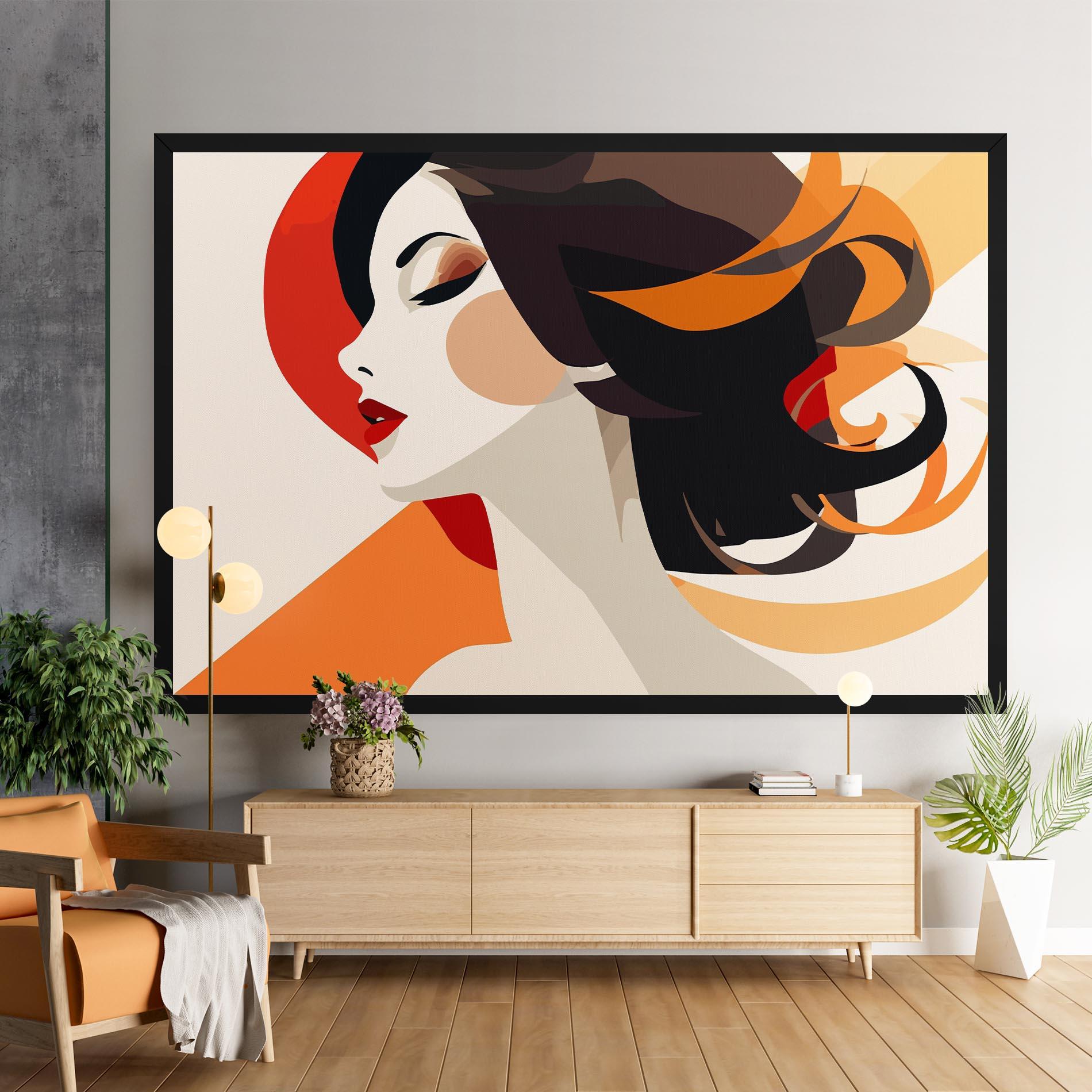 Tablou Canvas Abstract Autumn Woman mockup 9