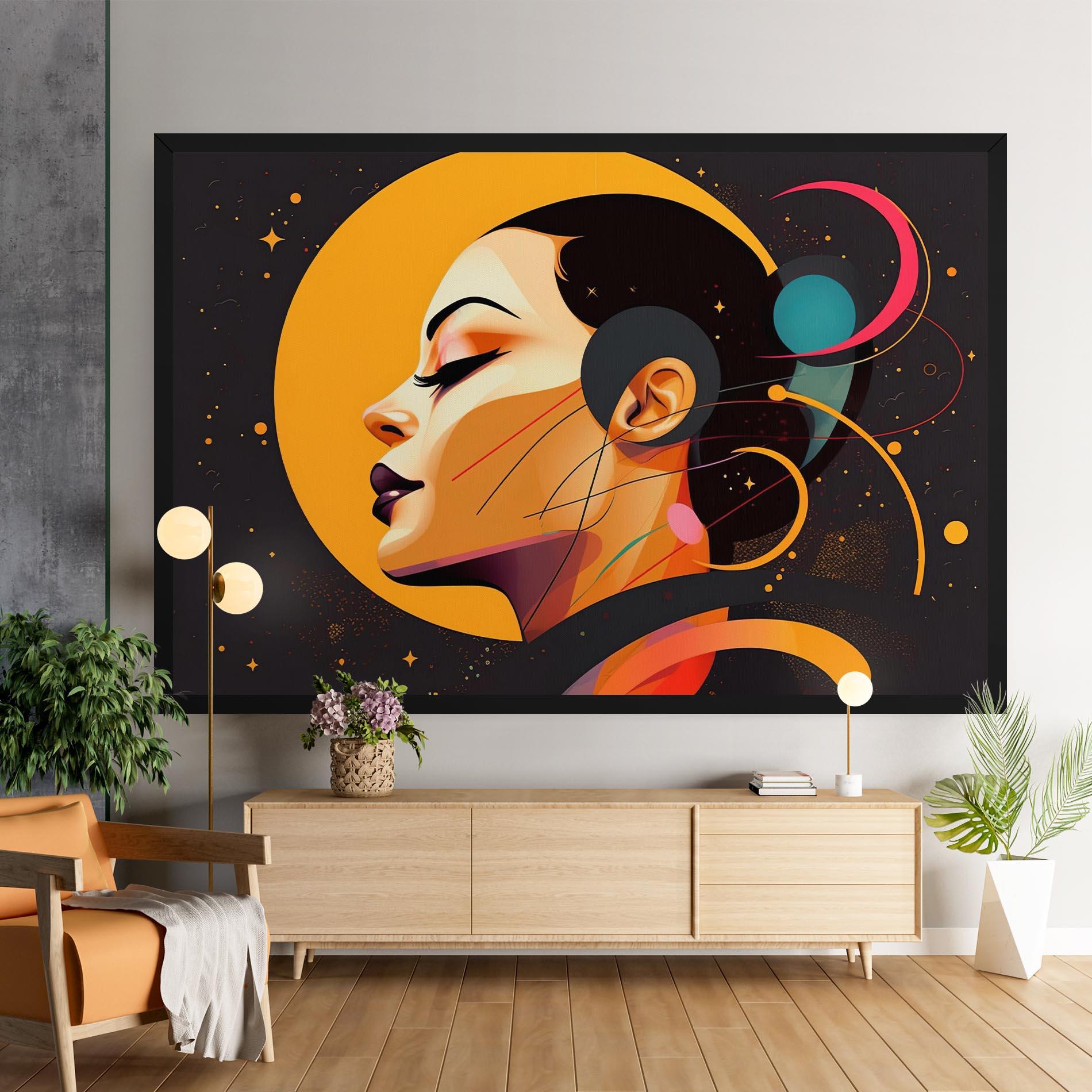 Tablou Canvas Synthetic Female mockup 9