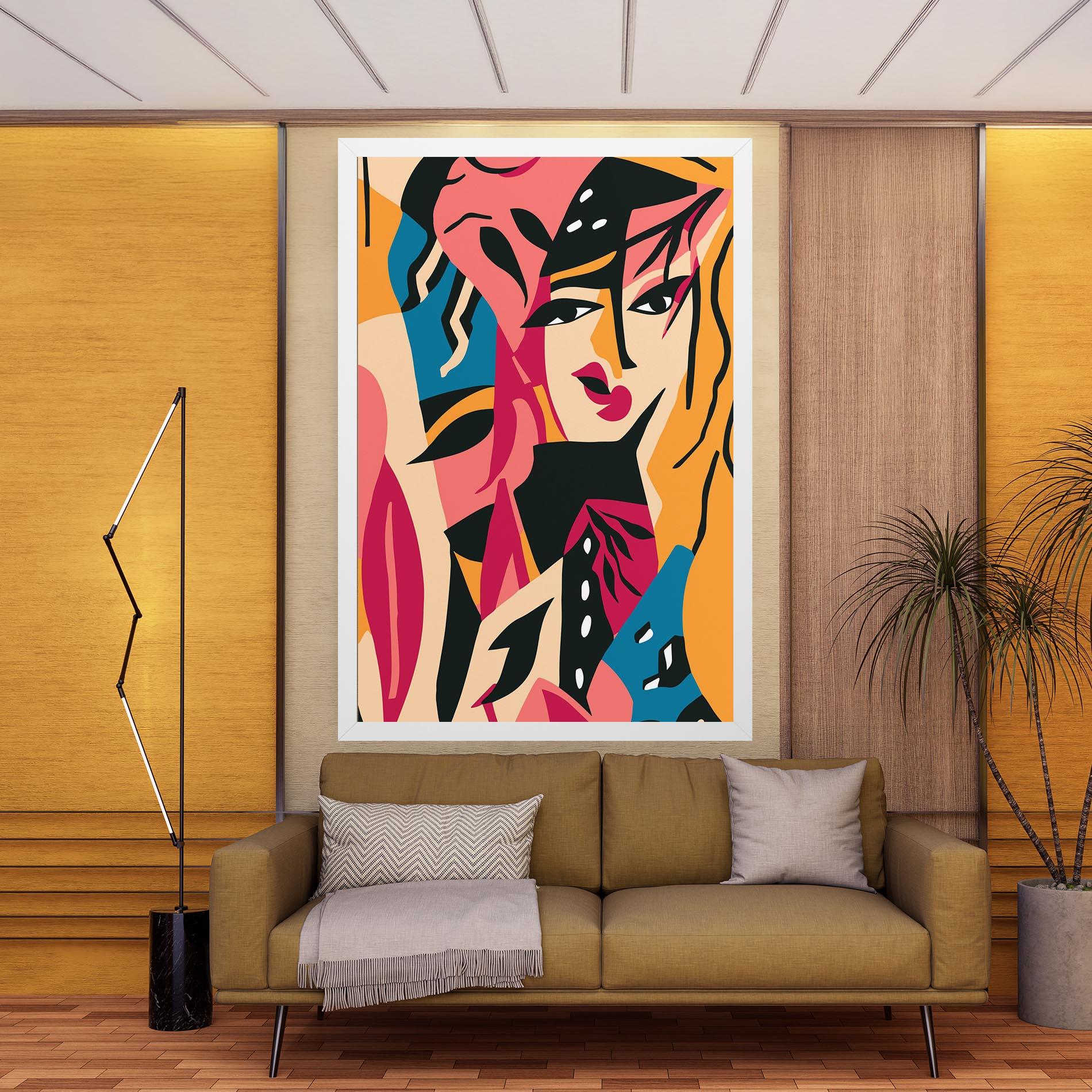 Tablou Canvas Crowd Face mockup 9