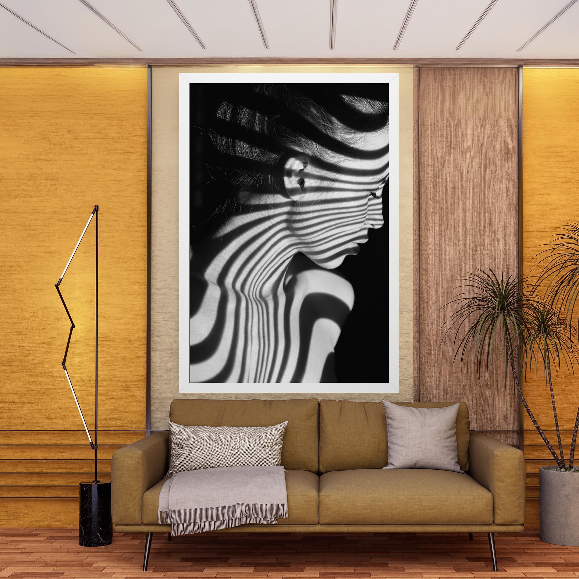 Tablou Canvas Zebra Stripes Woman mockup 9