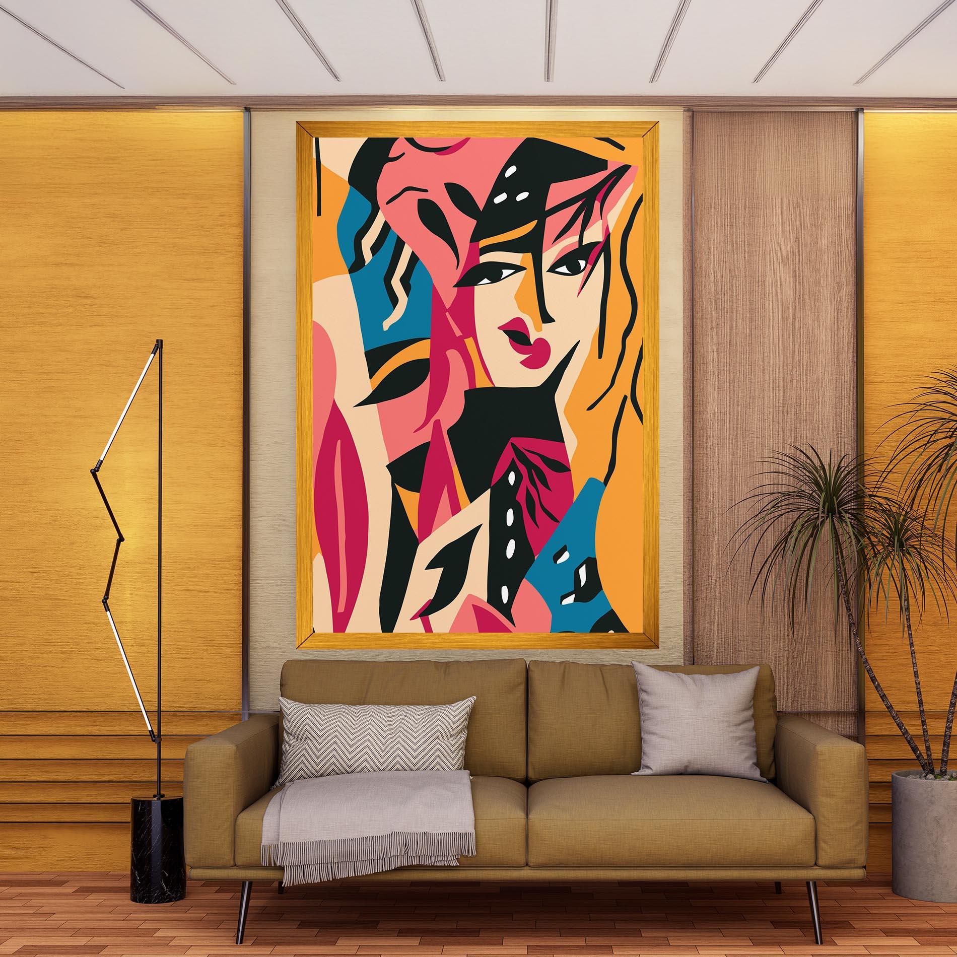 Tablou Canvas Crowd Face mockup 9