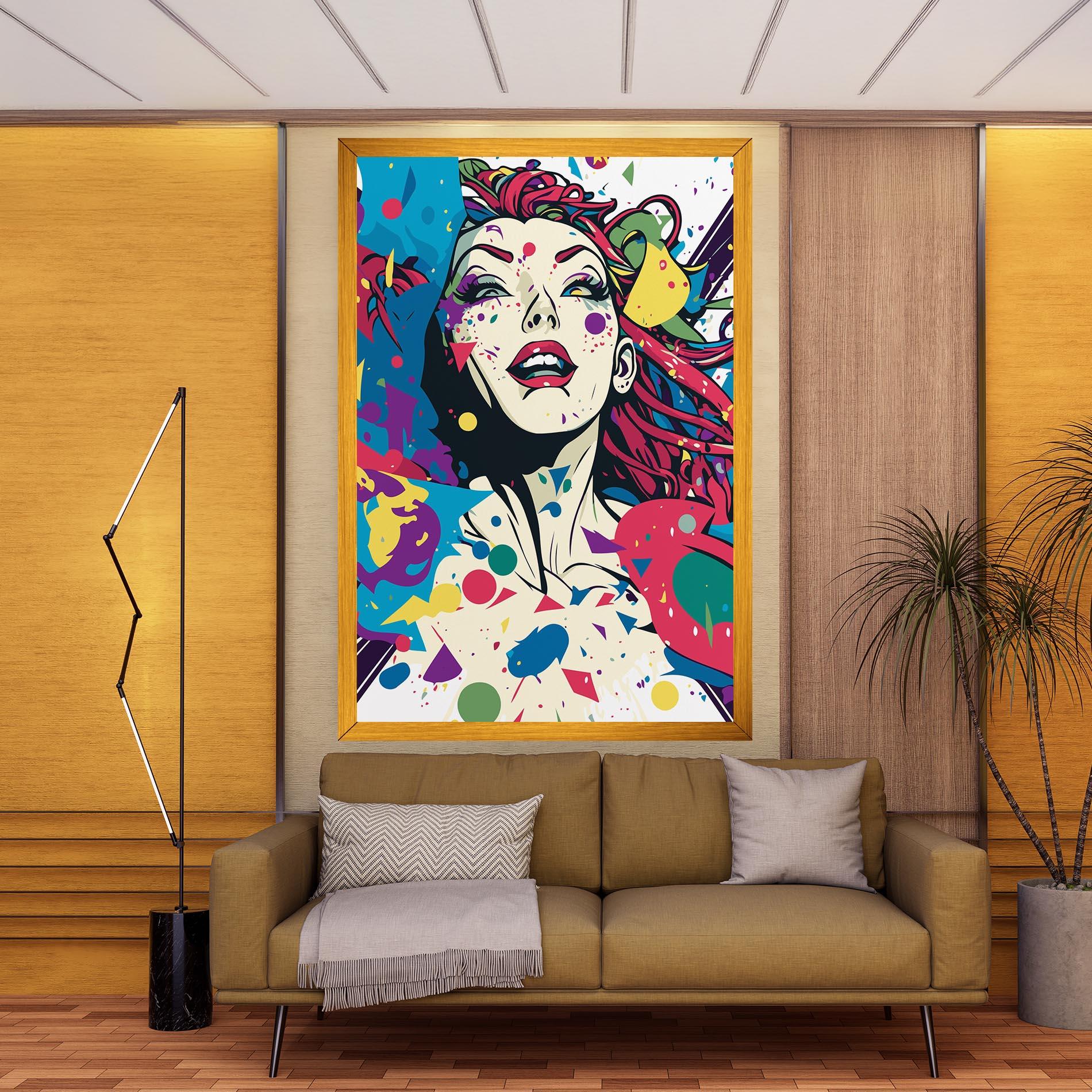 Tablou Canvas Fictional Woman mockup 9