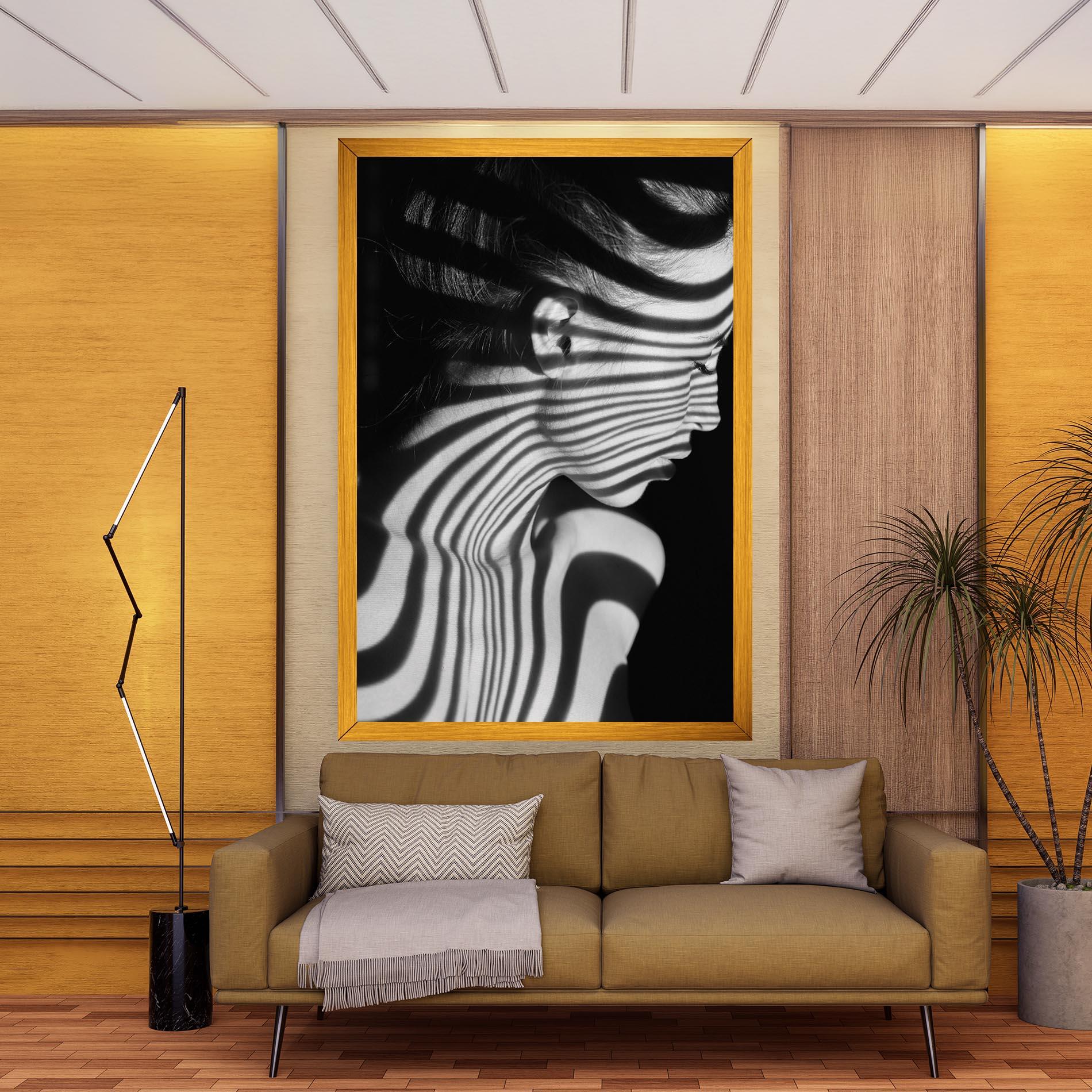 Tablou Canvas Zebra Stripes Woman mockup 9