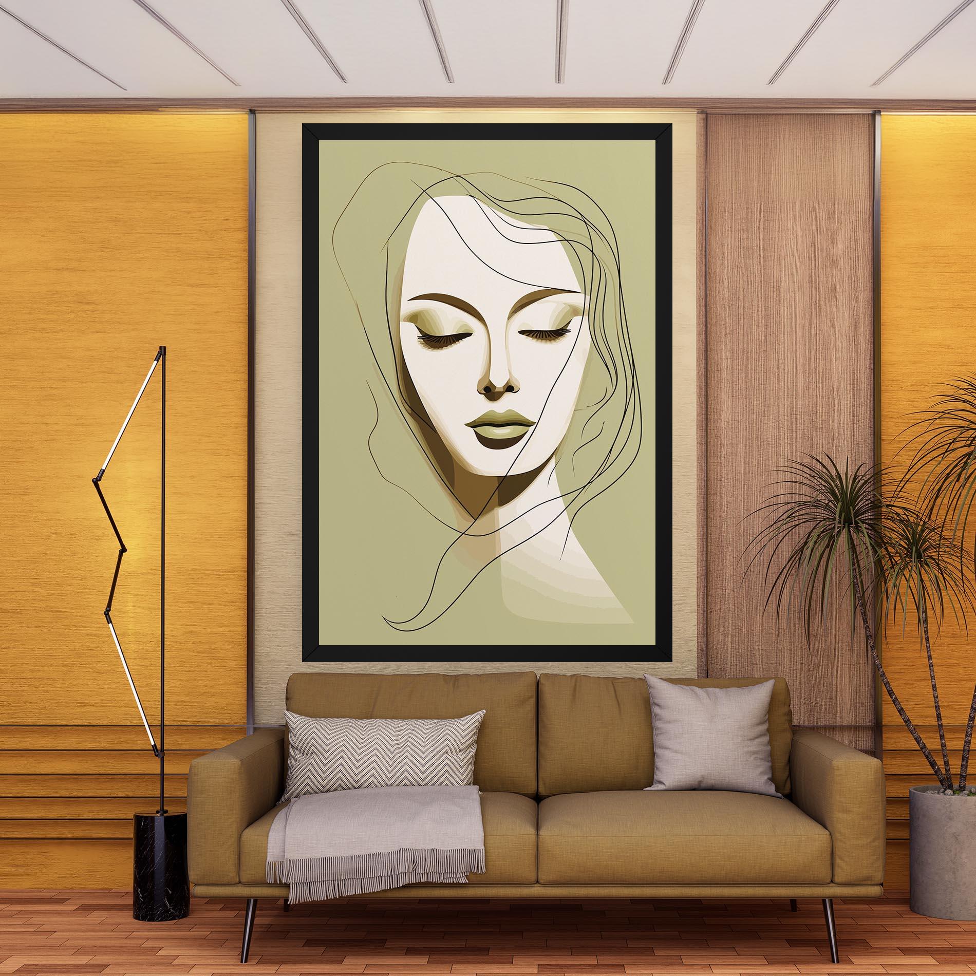 Tablou Canvas Cream Womans Face mockup 9