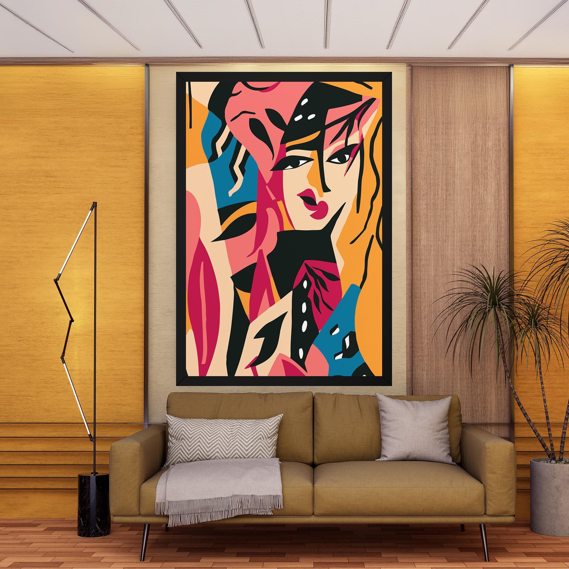 Tablou Canvas Crowd Face mockup 9