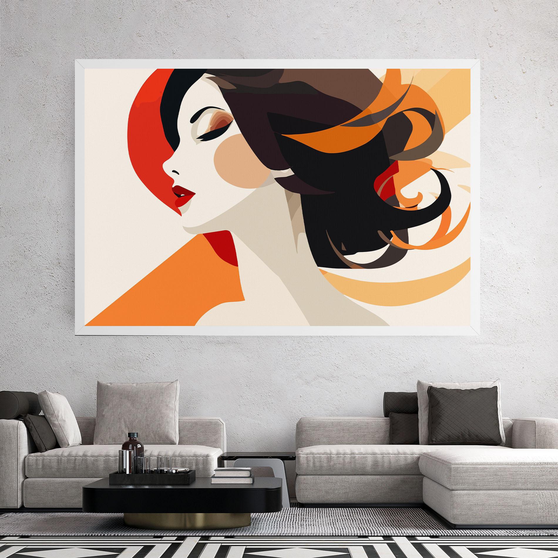 Tablou Canvas Abstract Autumn Woman mockup 2
