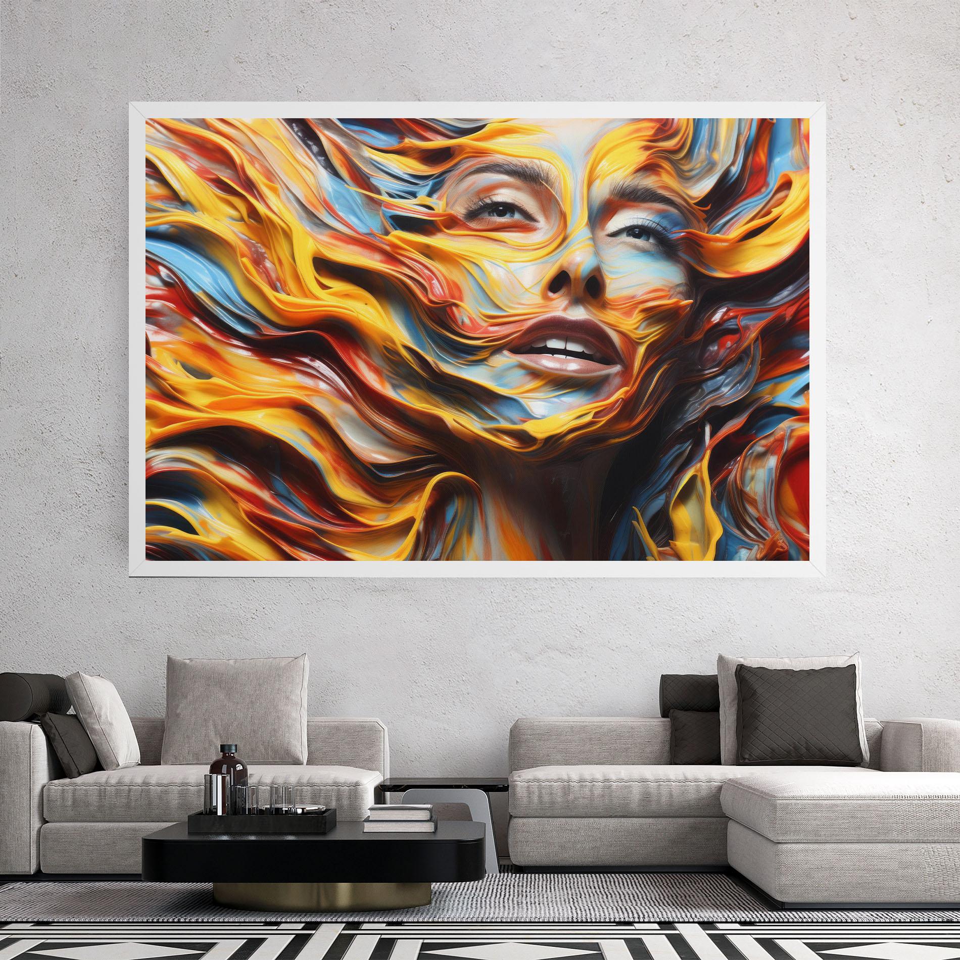 Tablou Canvas Painted Woman mockup 2