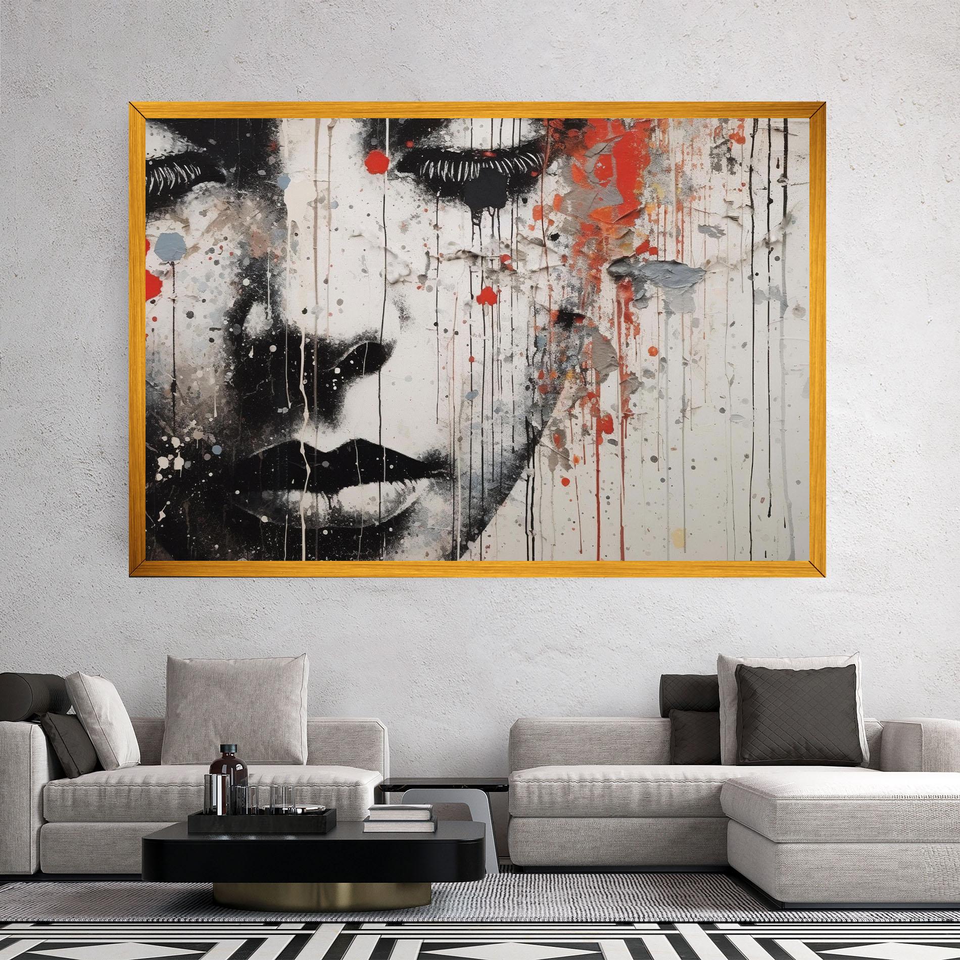 Tablou Canvas Ink Street Graffiti mockup 2