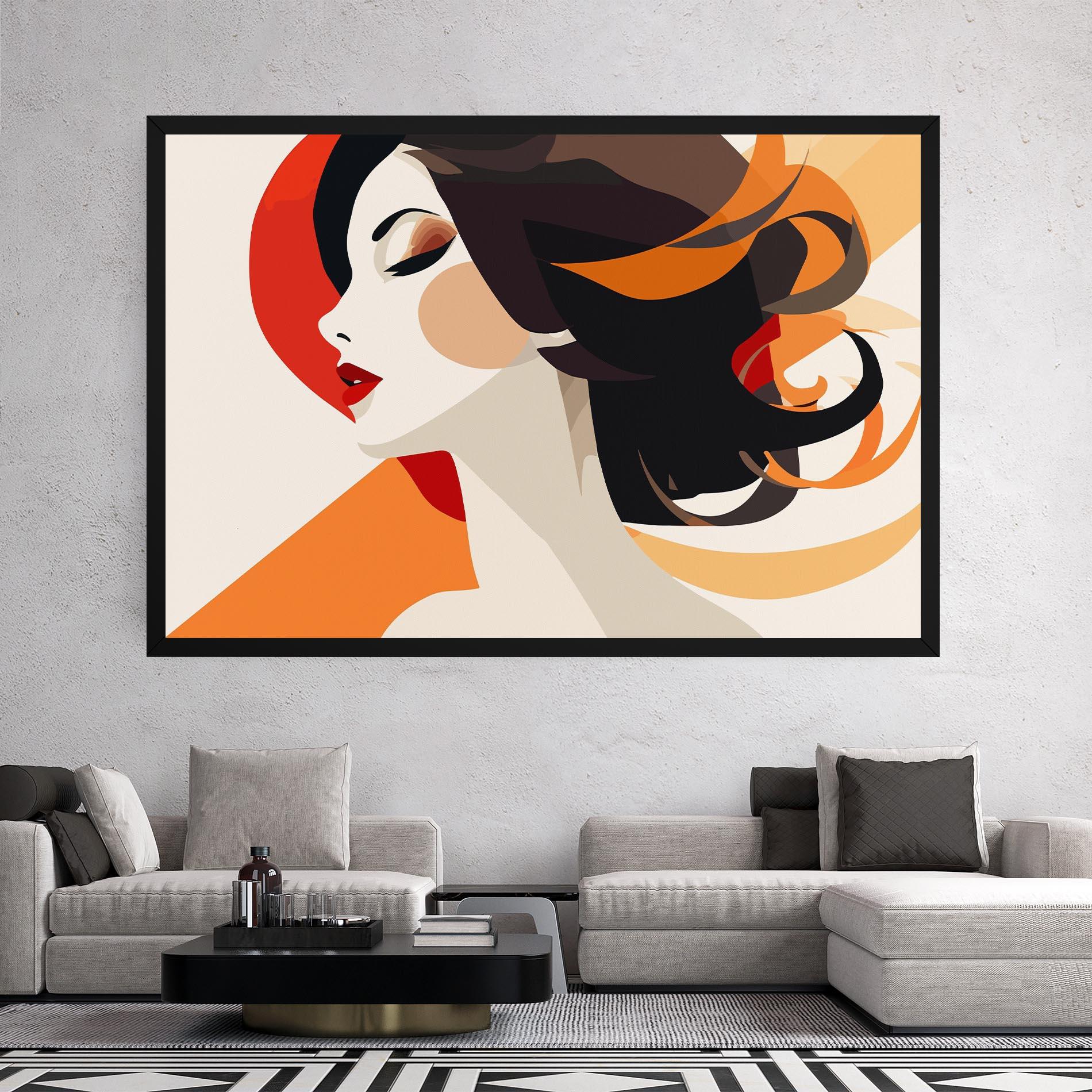 Tablou Canvas Abstract Autumn Woman mockup 2