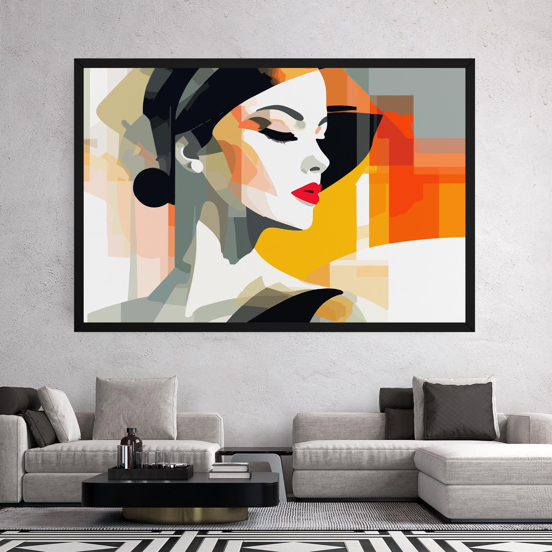 Tablou Canvas Art Woman View mockup 2