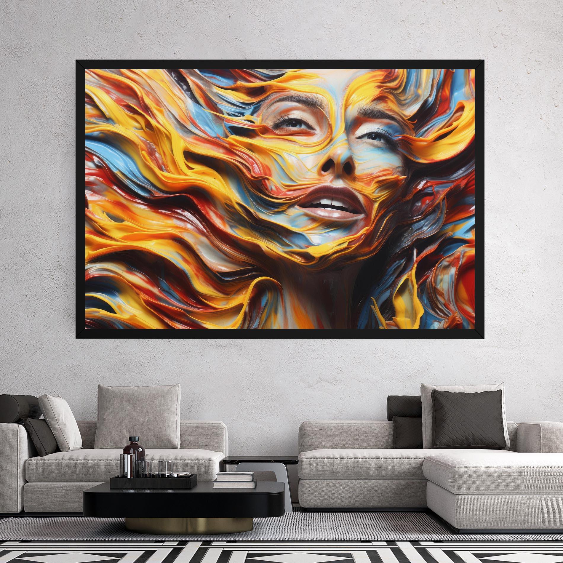 Tablou Canvas Painted Woman mockup 2