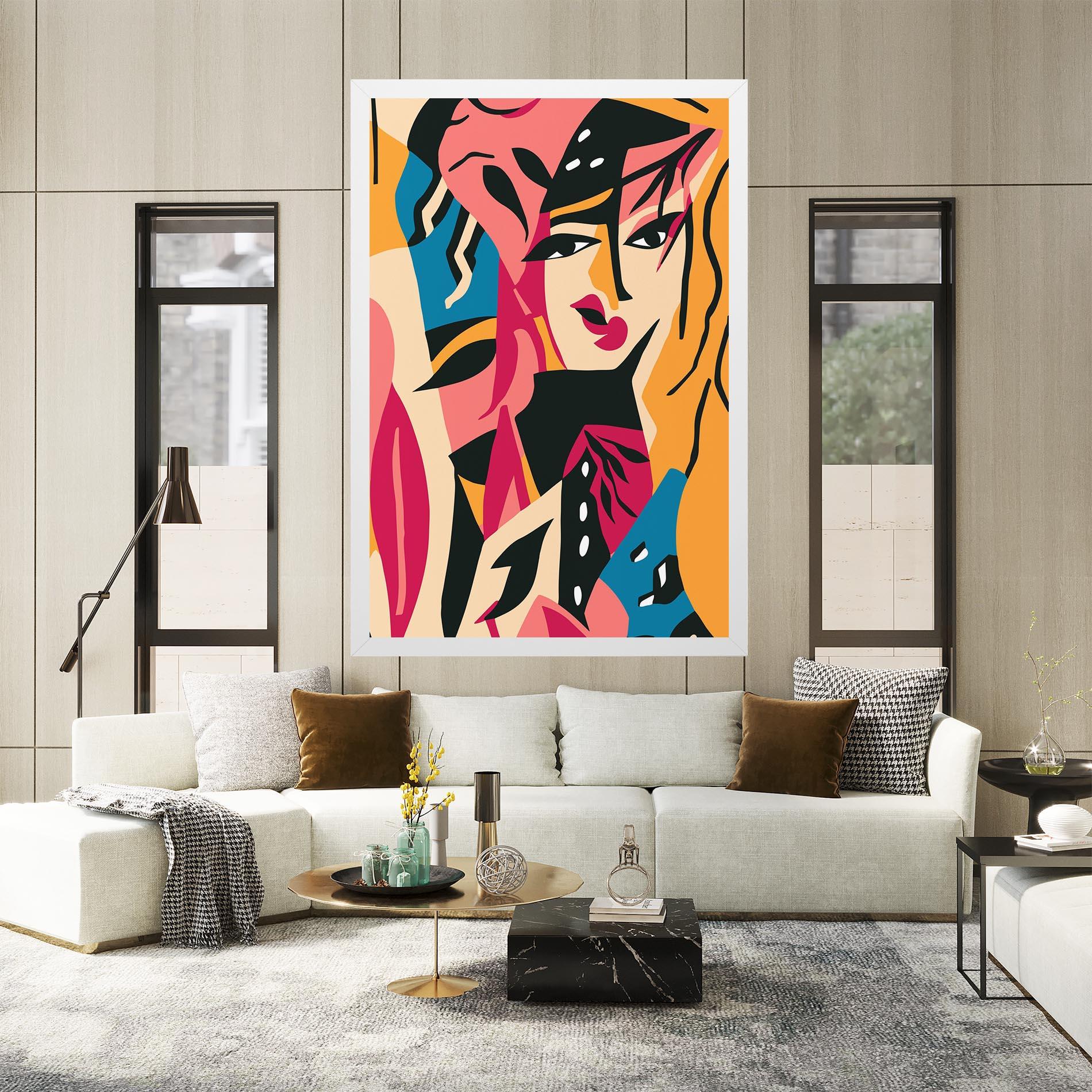 Tablou Canvas Crowd Face mockup 2