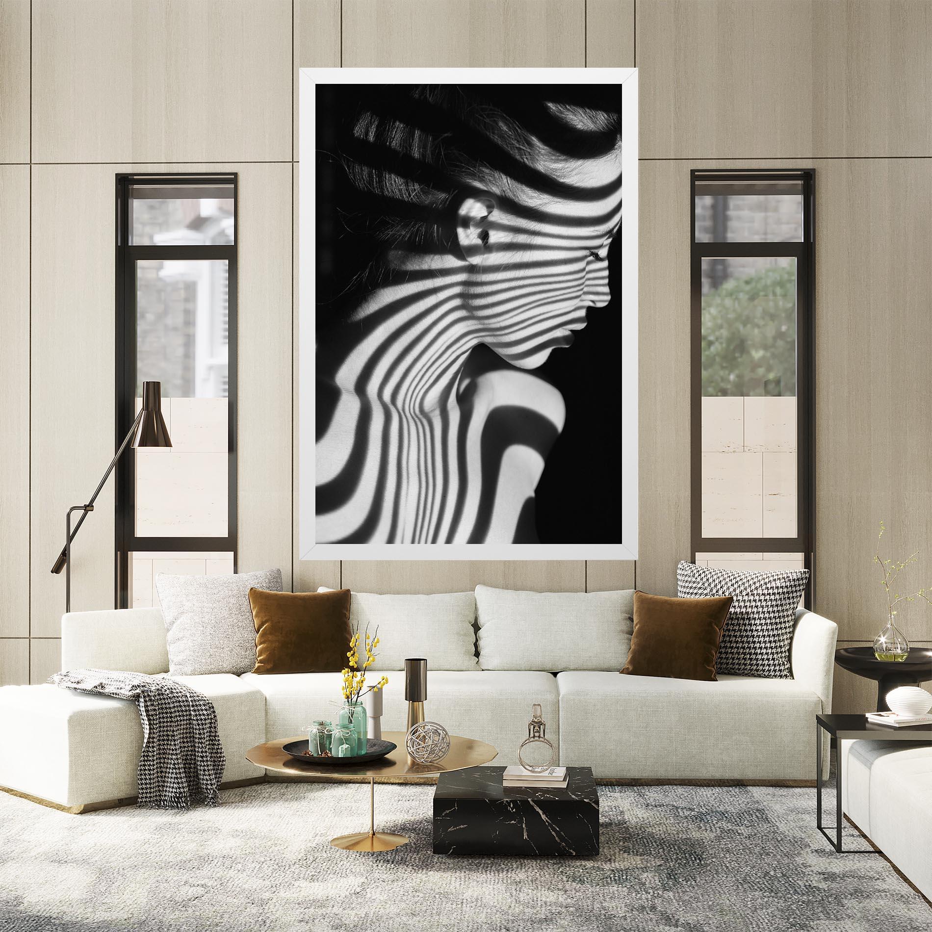 Tablou Canvas Zebra Stripes Woman mockup 2