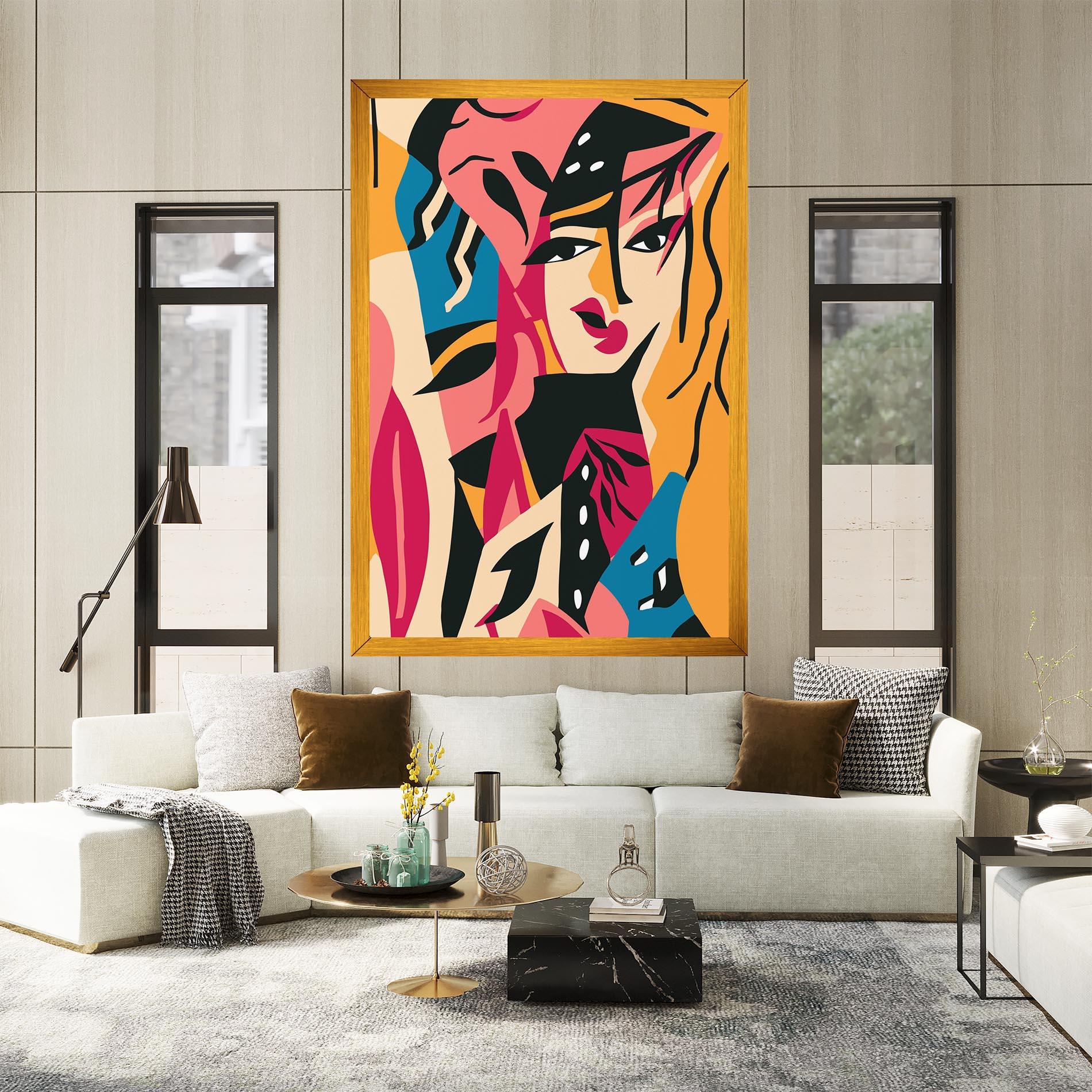 Tablou Canvas Crowd Face mockup 2