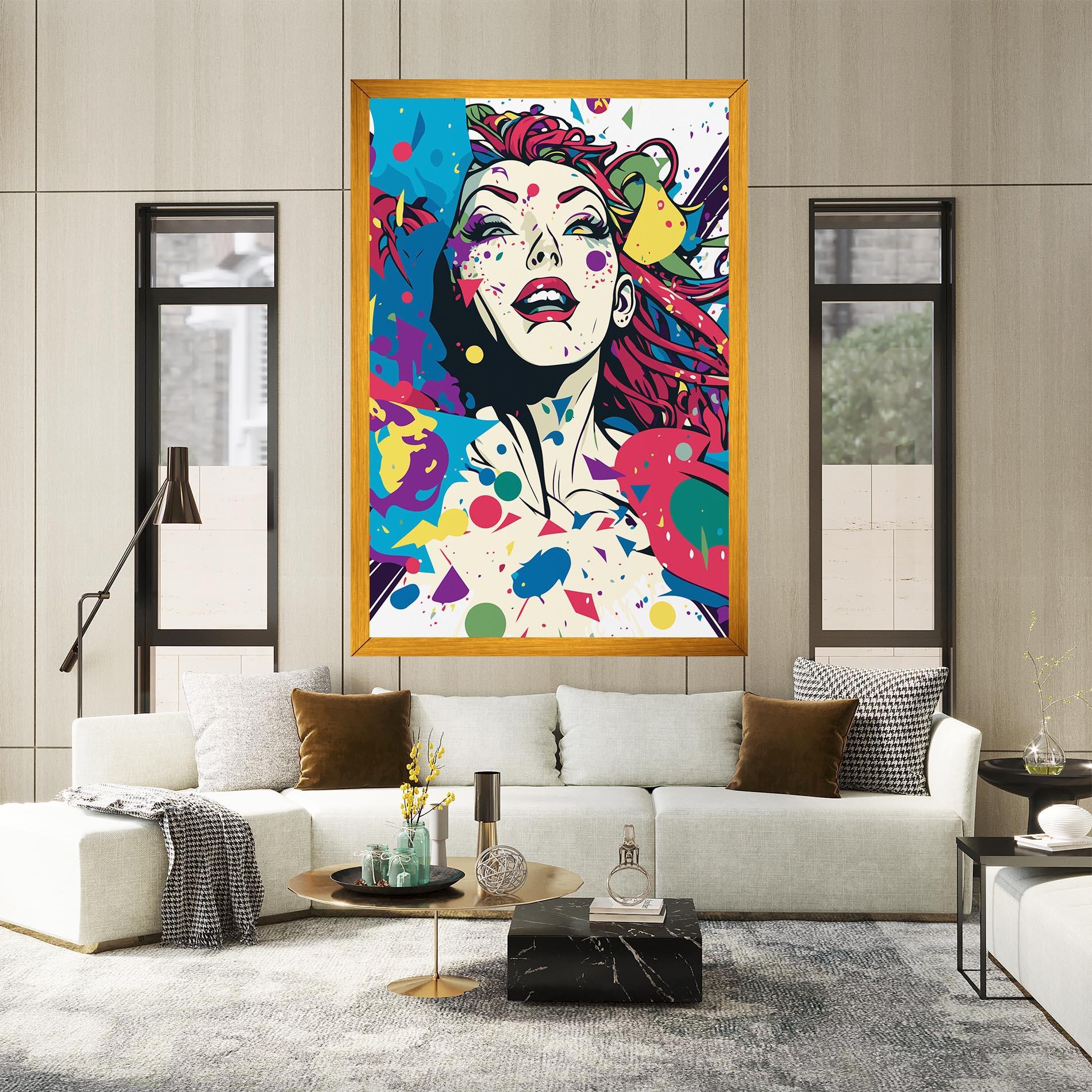 Tablou Canvas Fictional Woman mockup 2