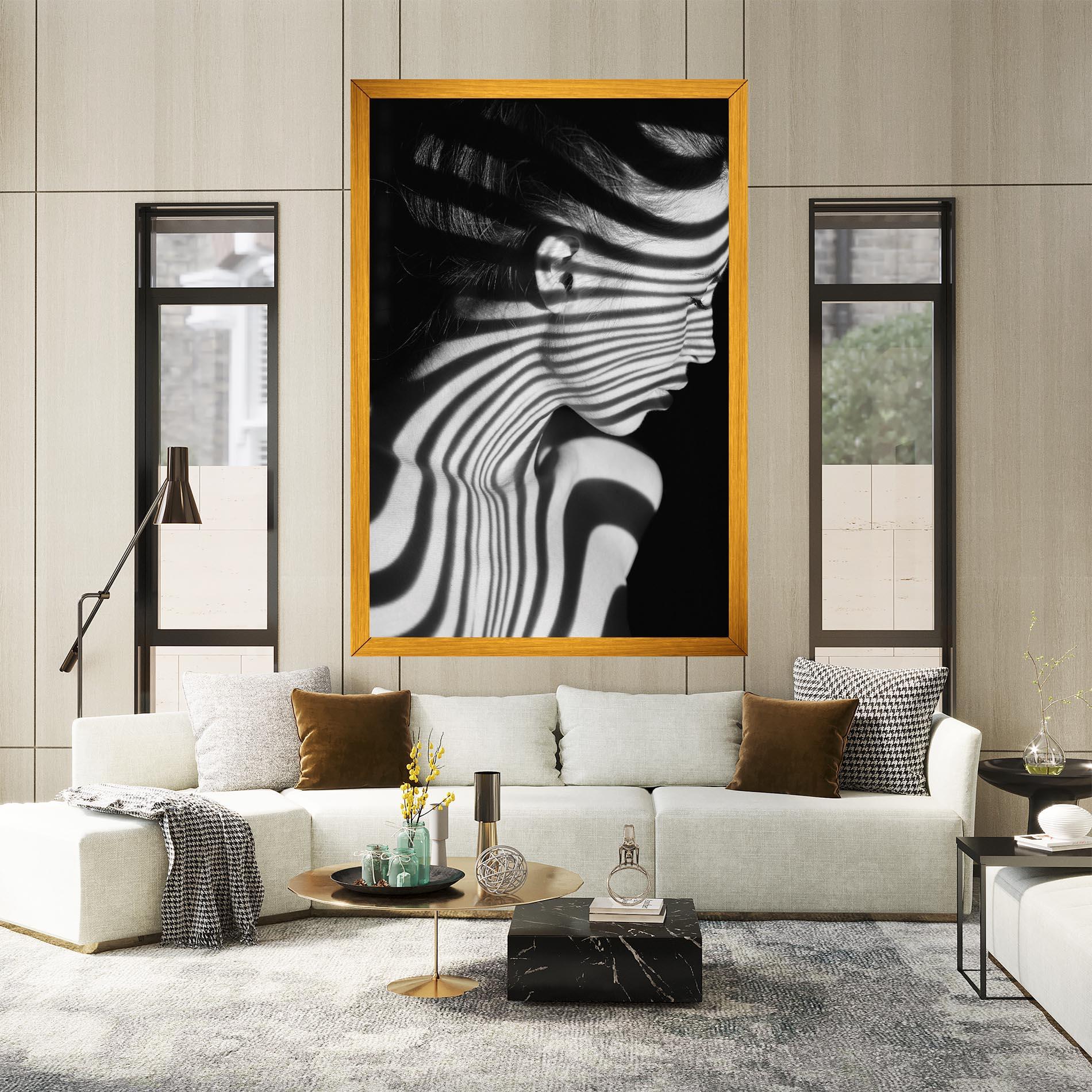 Tablou Canvas Zebra Stripes Woman mockup 2