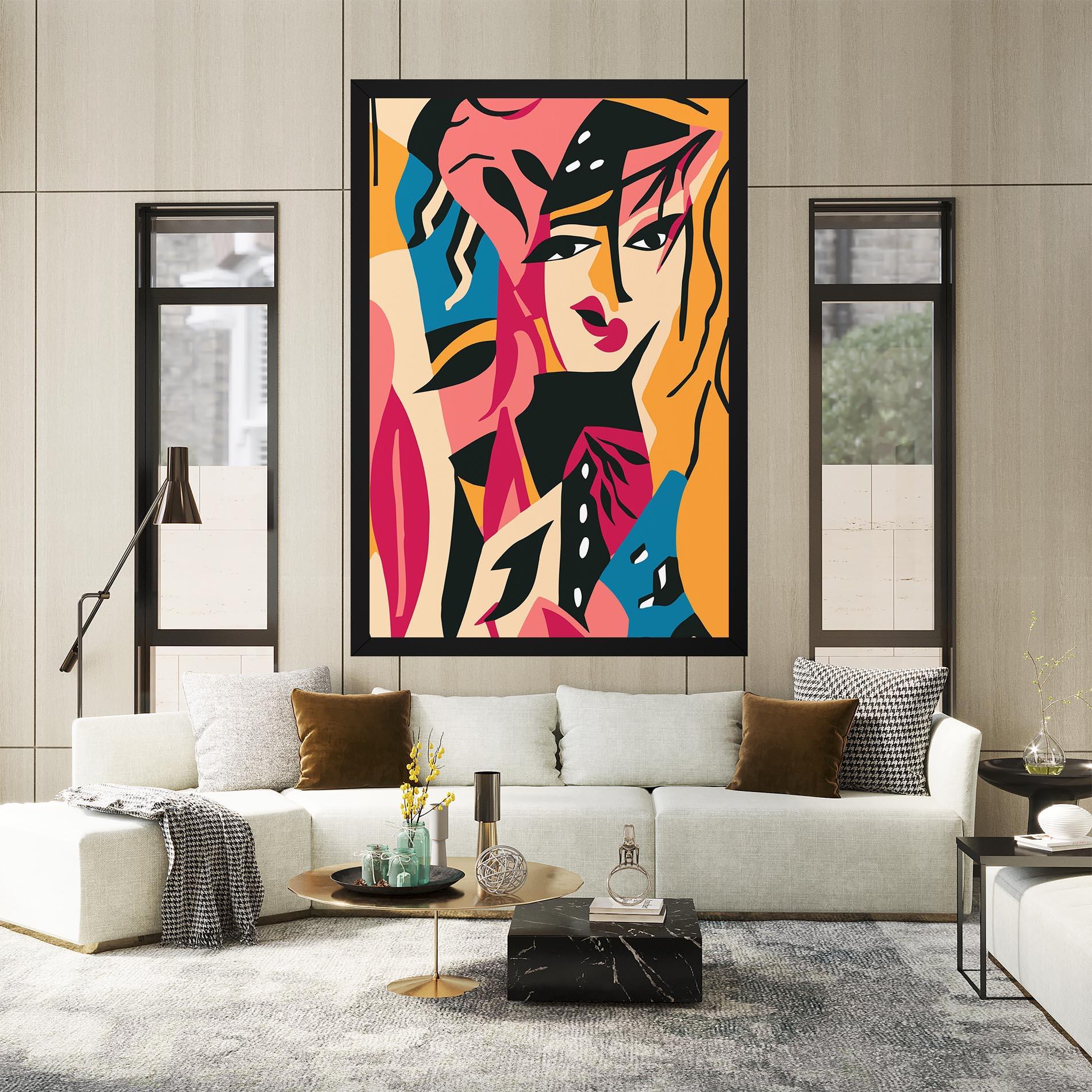 Tablou Canvas Crowd Face mockup 2