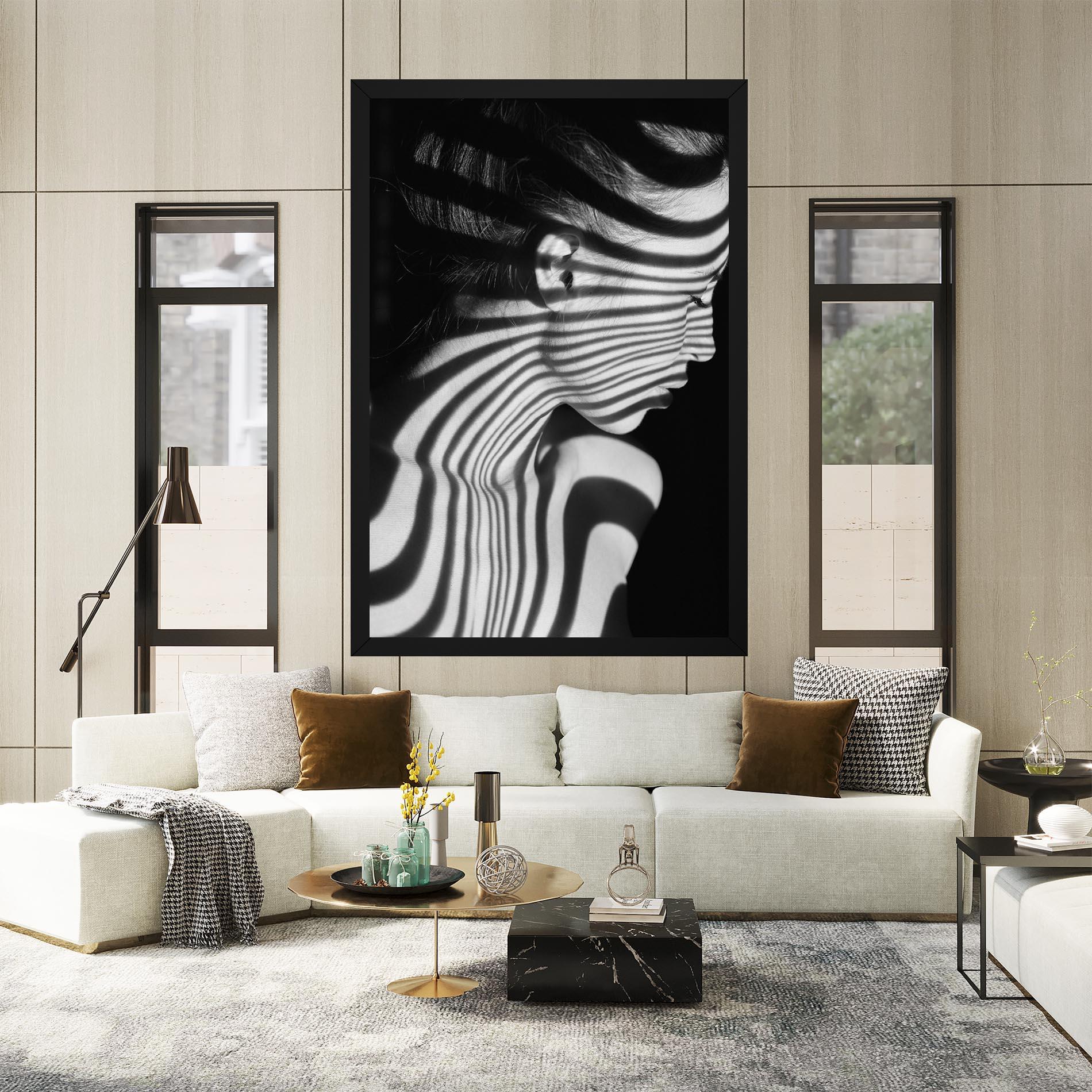 Tablou Canvas Zebra Stripes Woman mockup 2